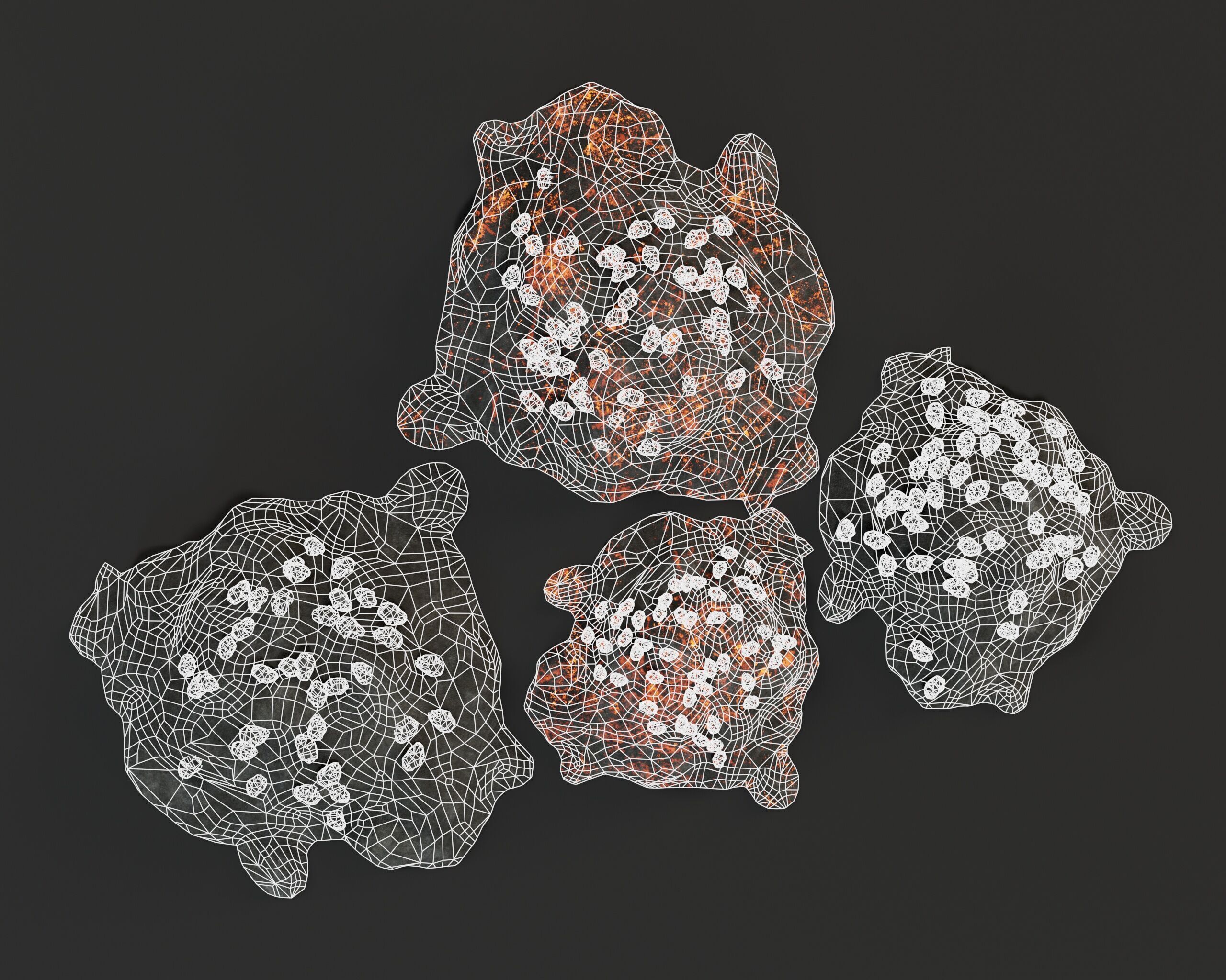 Pile of Coal Low-poly 3D model_5