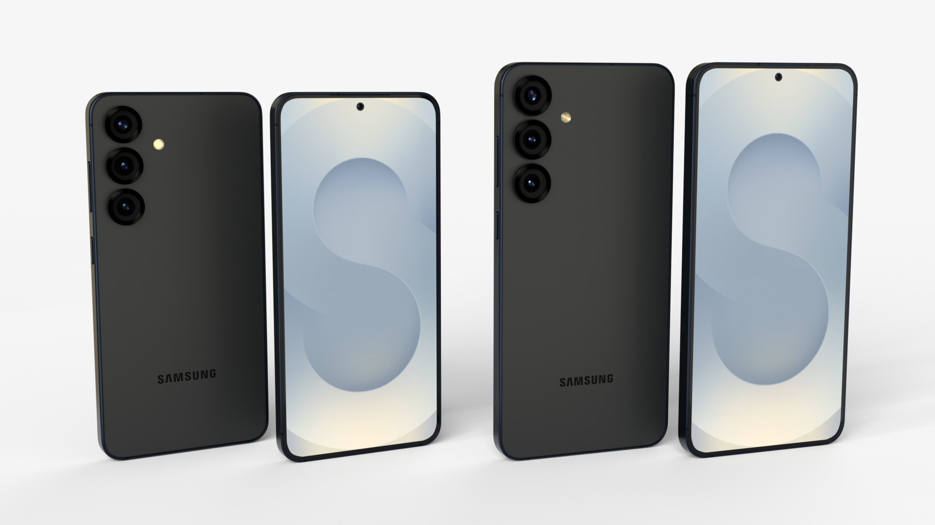 Blueblack Samsung Galaxy S25 and S25 Plus 3D model_2