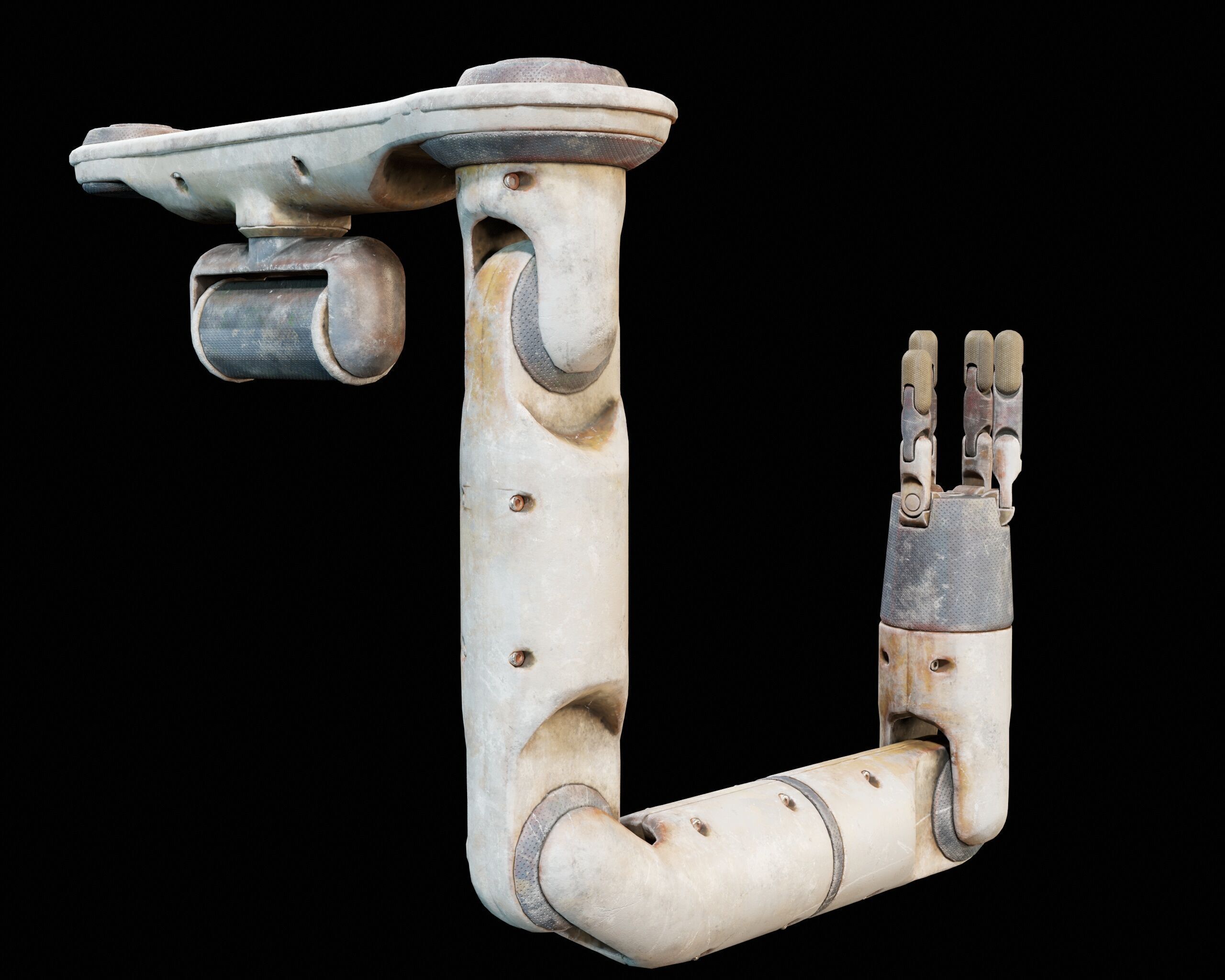 Robotic Arm MK1 Low-poly 3D model_16