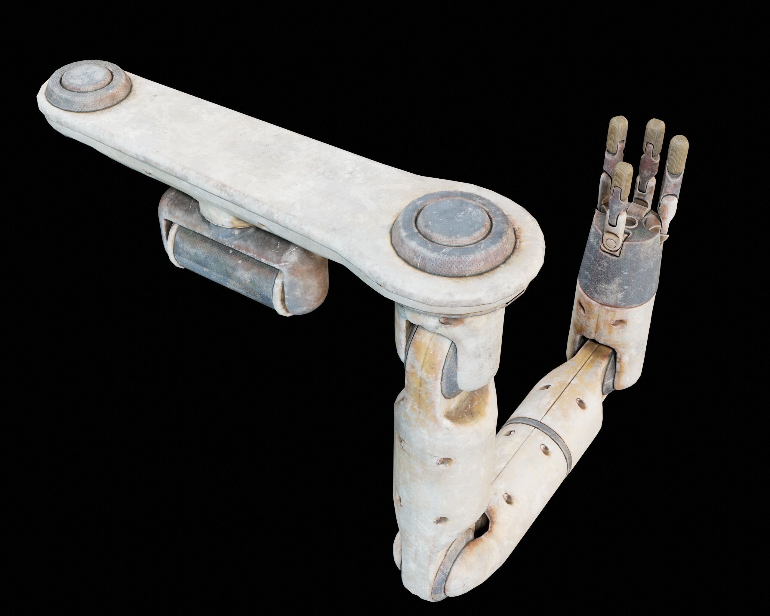 Robotic Arm MK1 Low-poly 3D model_18
