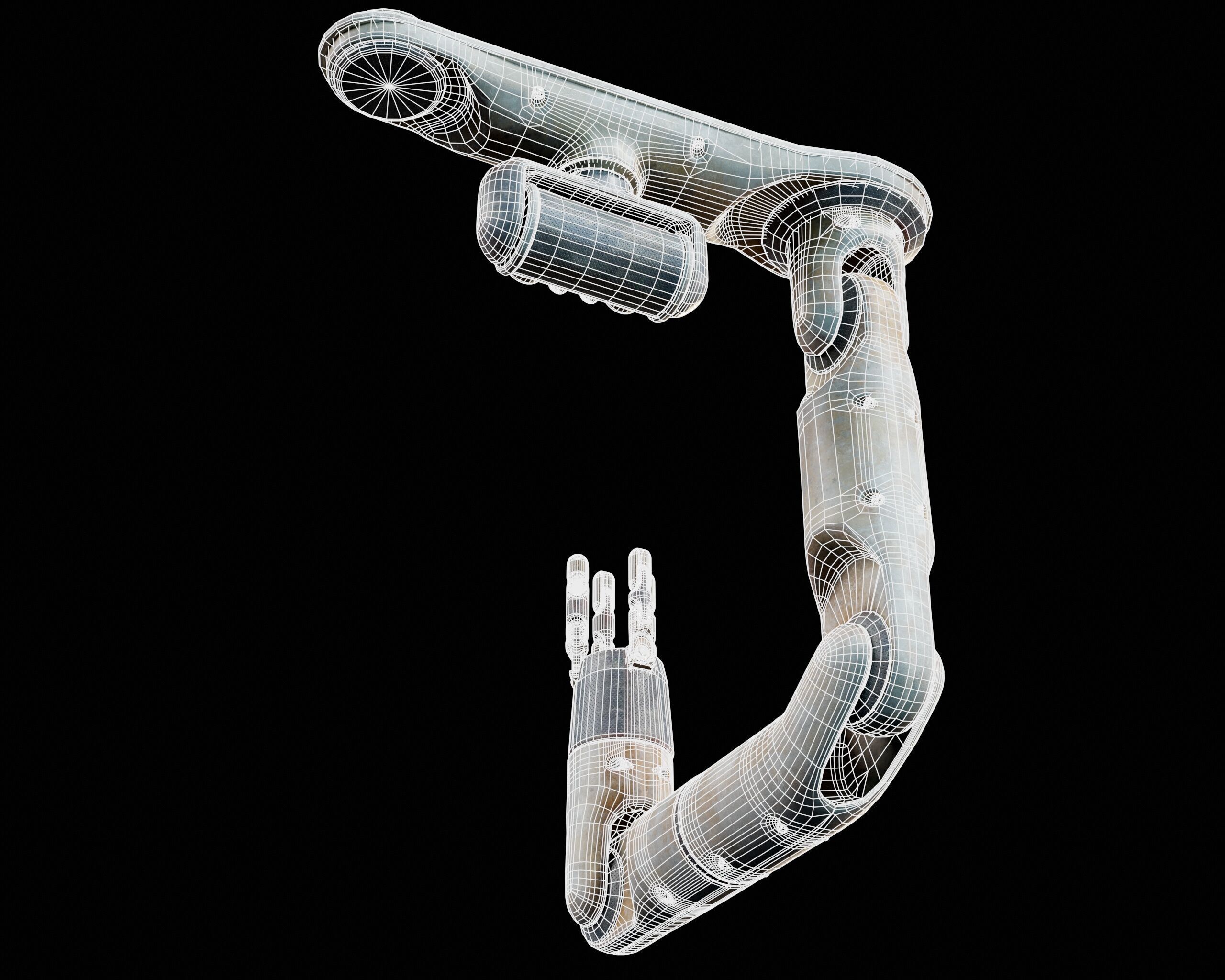 Robotic Arm MK1 Low-poly 3D model_21