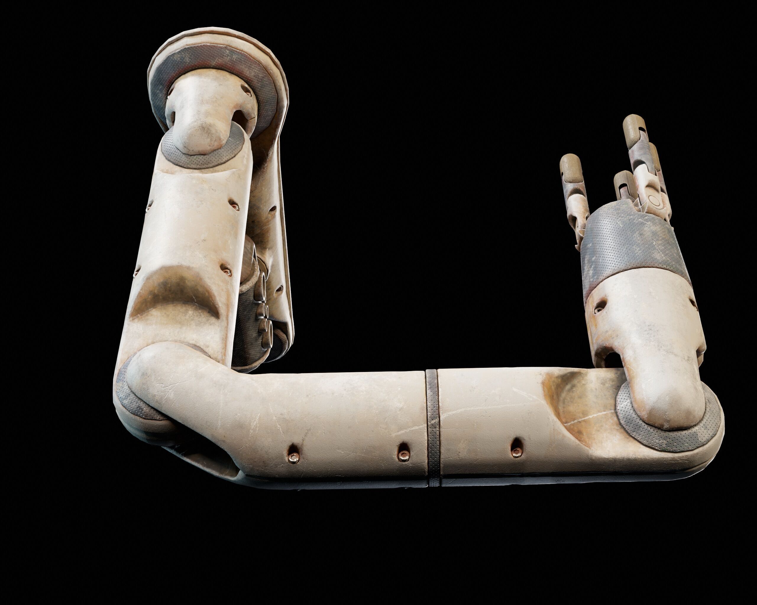 Robotic Arm MK1 Low-poly 3D model_12