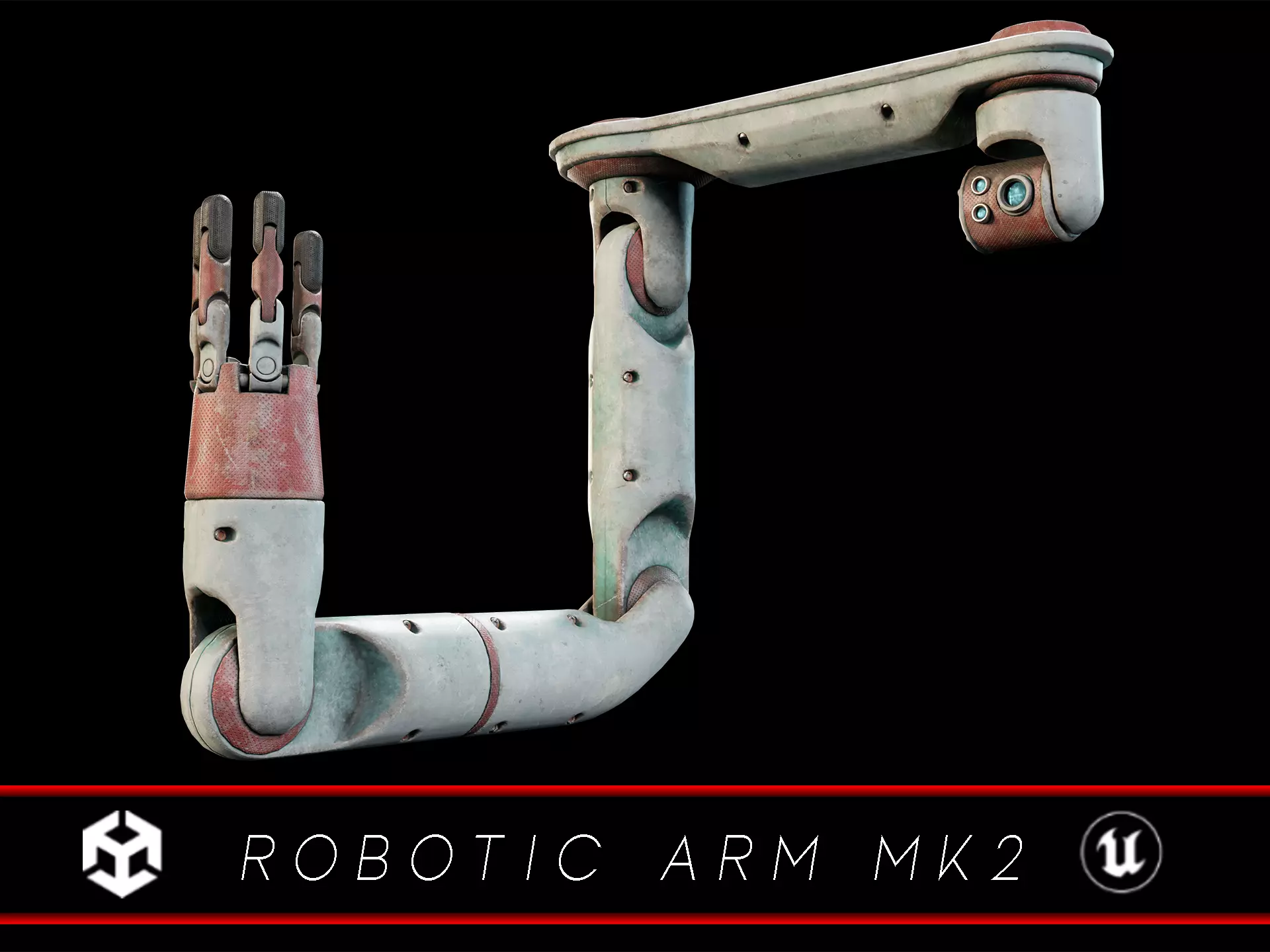 Robotic Arm MK2 Low-poly 3D model_0