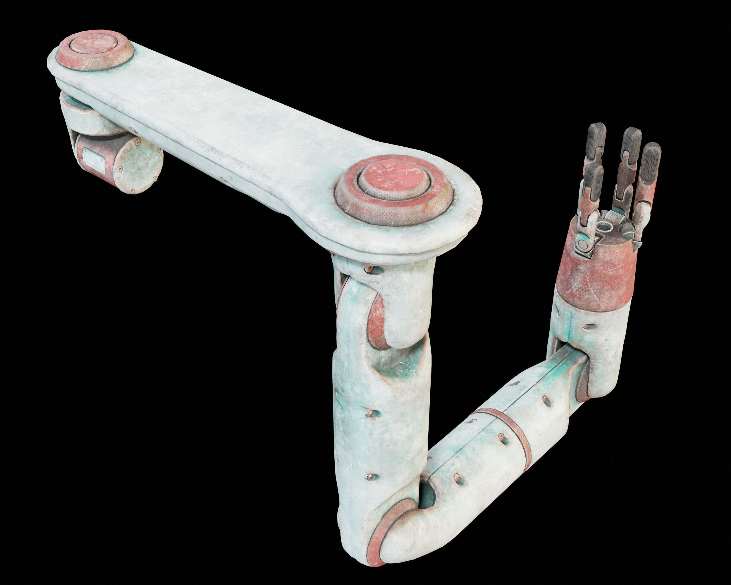 Robotic Arm MK2 Low-poly 3D model_17