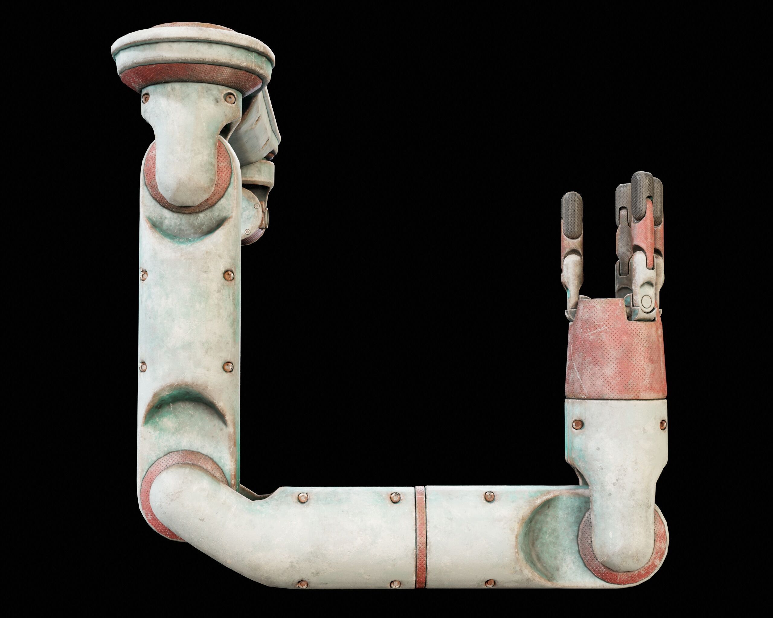 Robotic Arm MK2 Low-poly 3D model_13