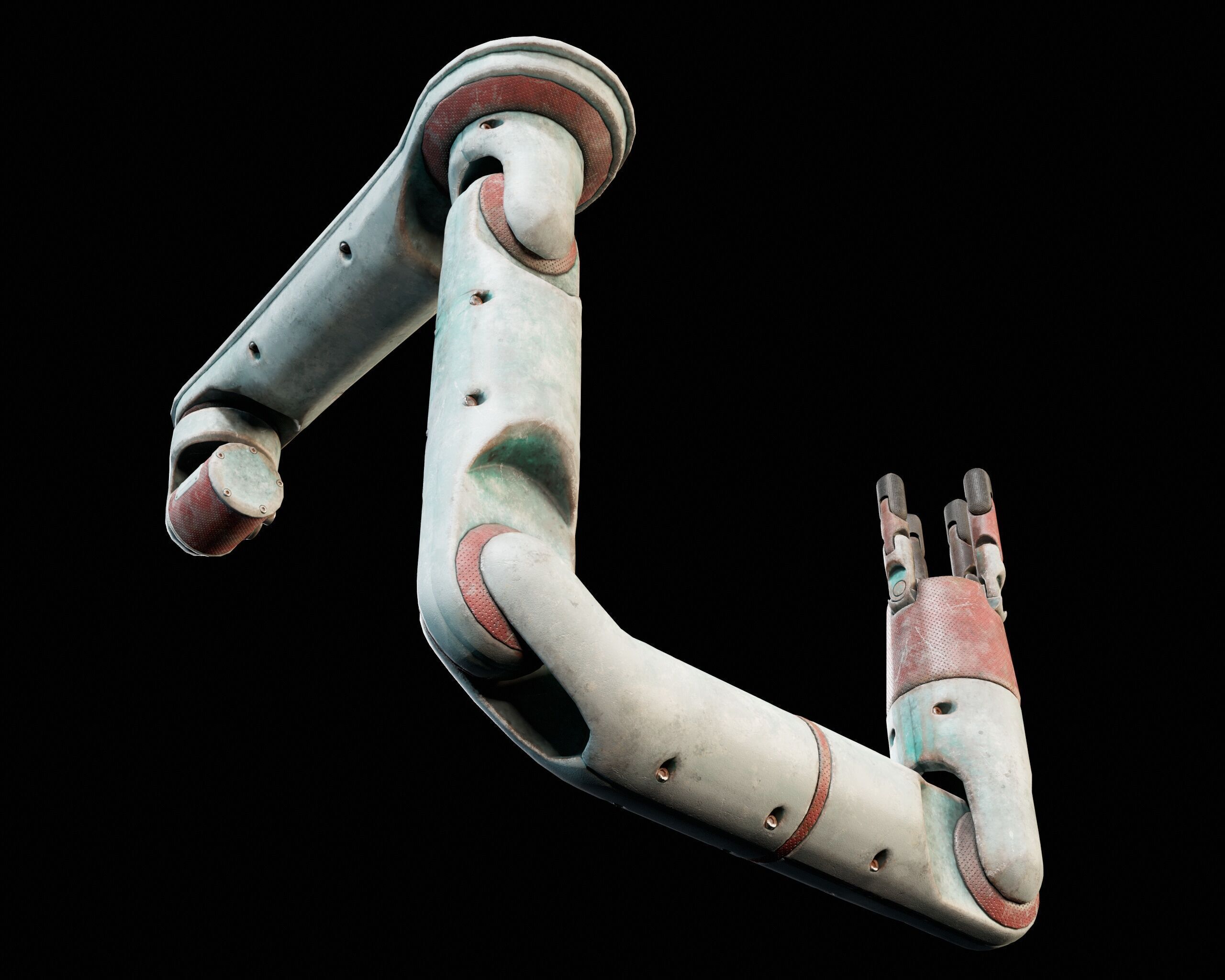 Robotic Arm MK2 Low-poly 3D model_15