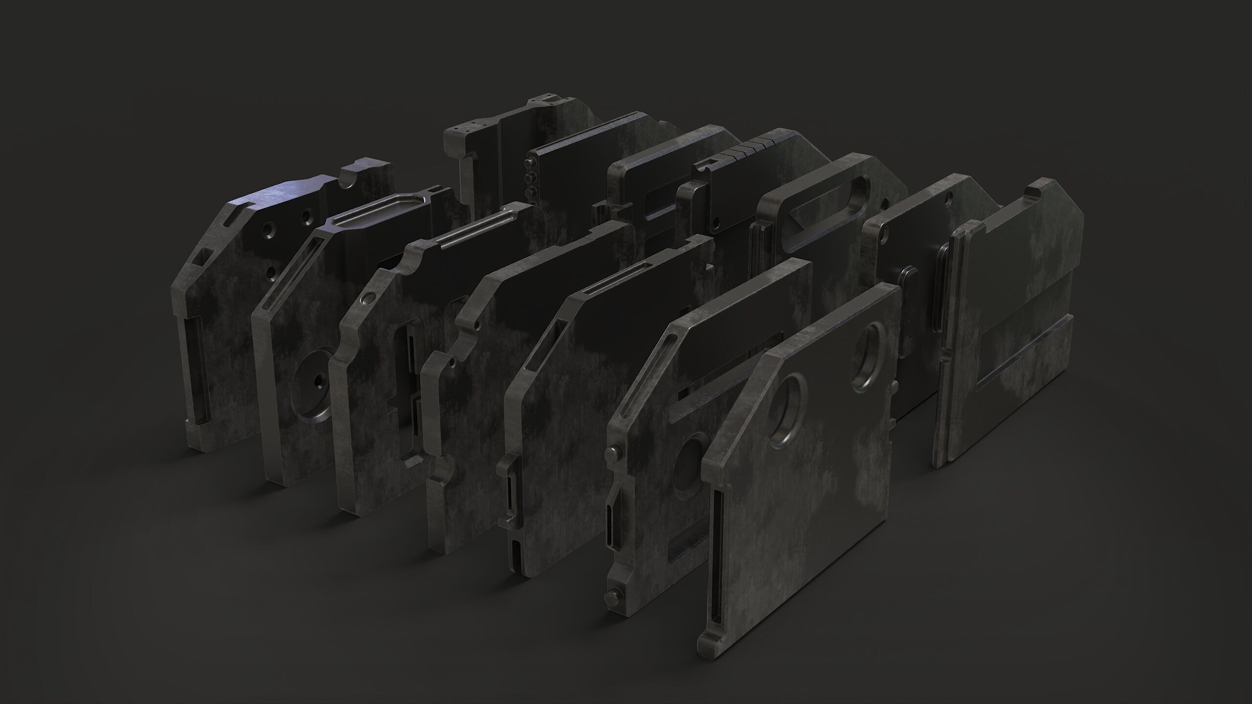 scifi doors minipack vol2 3D model_1