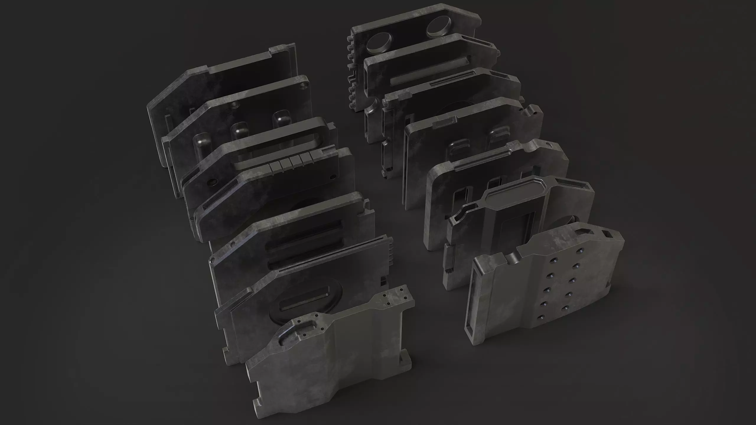 scifi doors minipack vol2 3D model_0