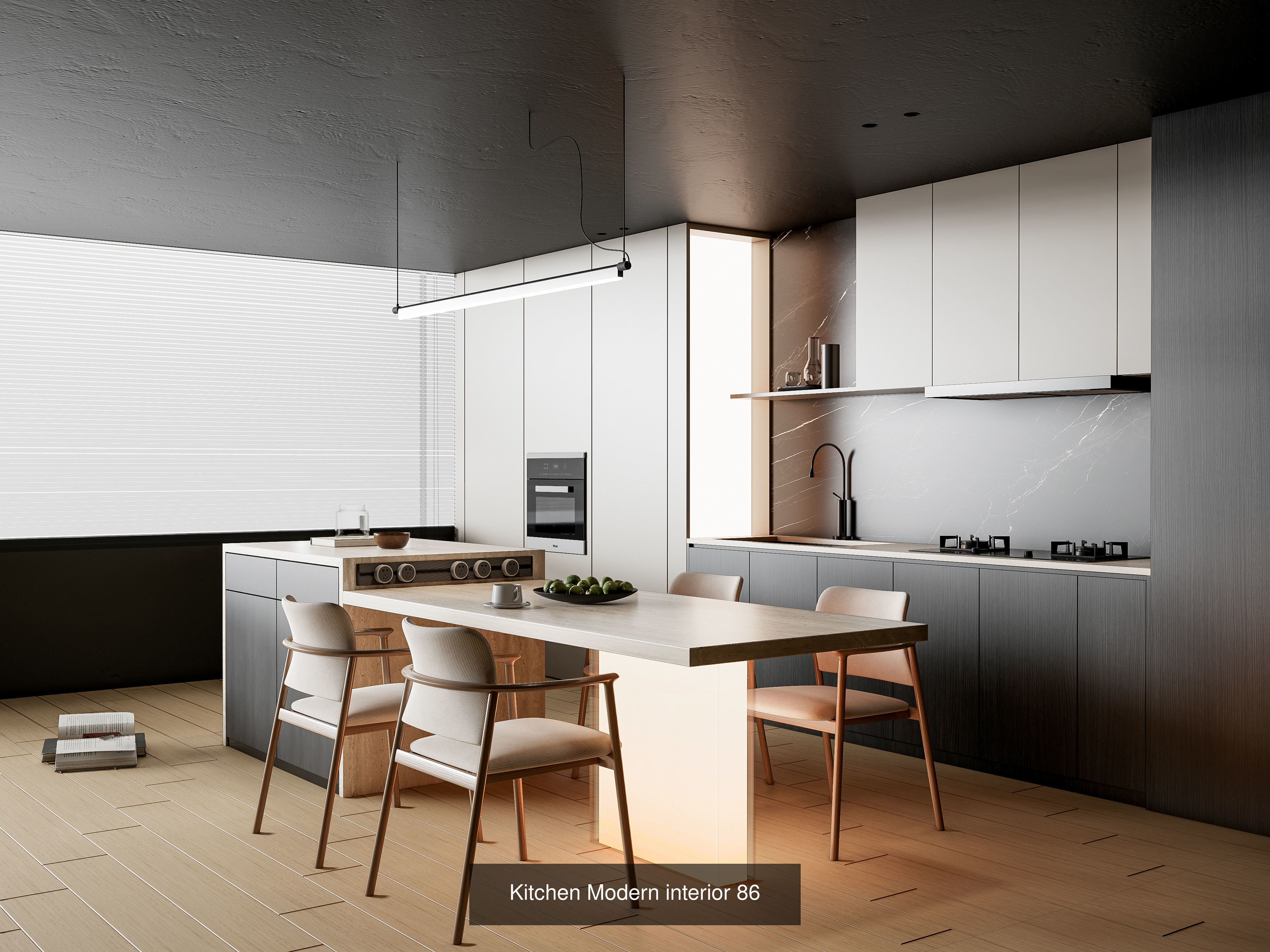 Modern Kitchen Scenes Collection No 7  of 16 Scenes _11