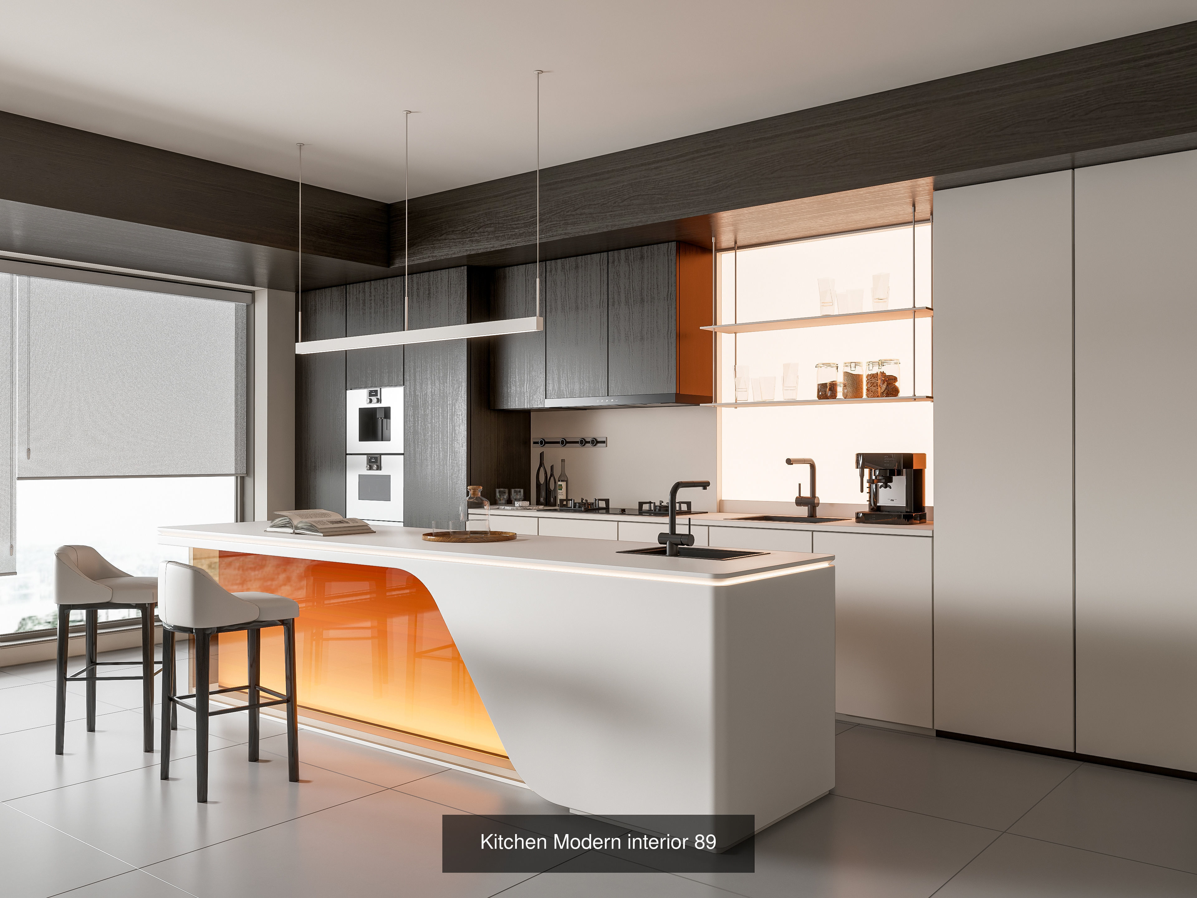 Modern Kitchen Scenes Collection No 7  of 16 Scenes _14