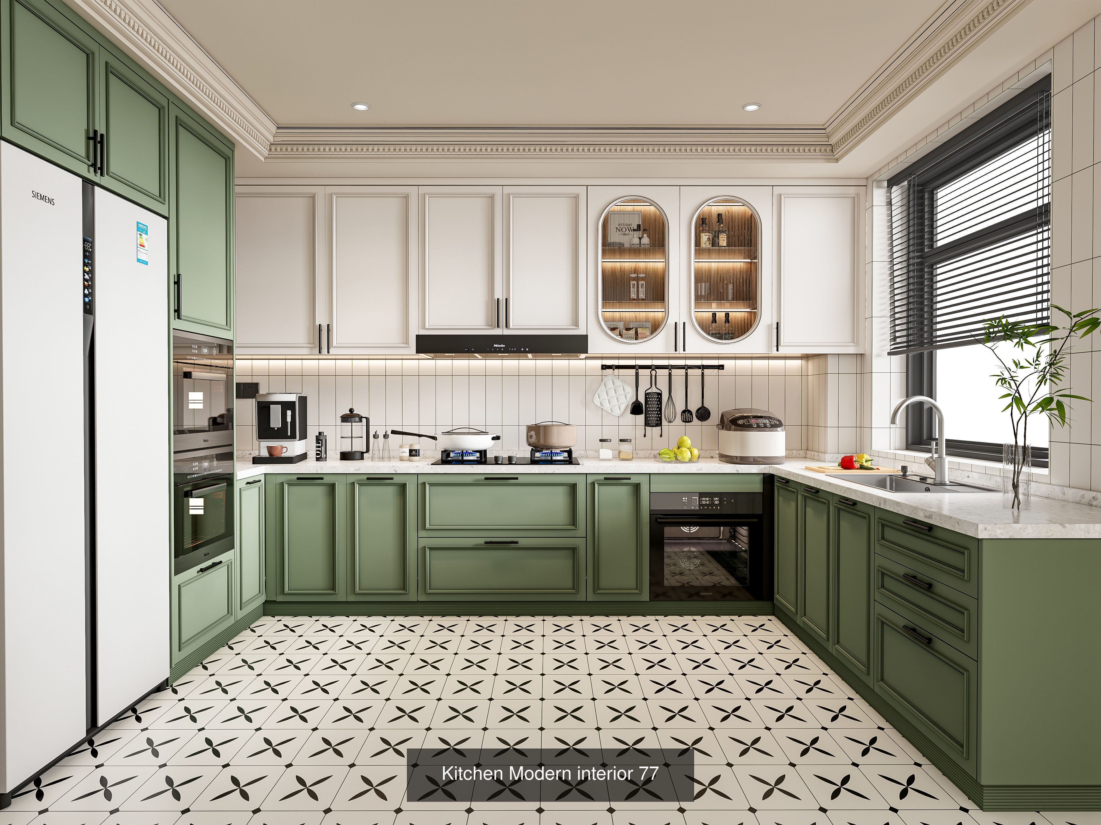 Modern Kitchen Scenes Collection No 7  of 16 Scenes _2