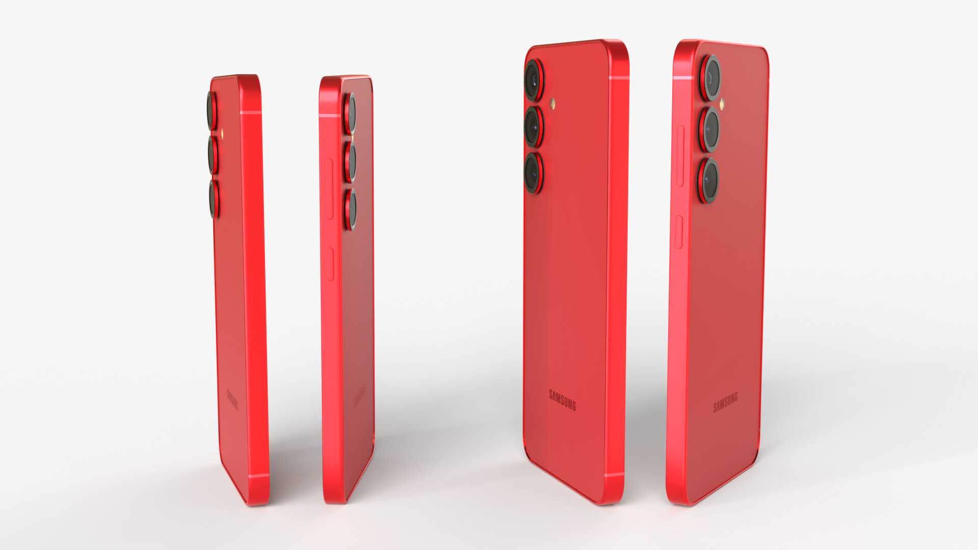 Coralred Samsung Galaxy S25 and S25 Plus 3D model_4