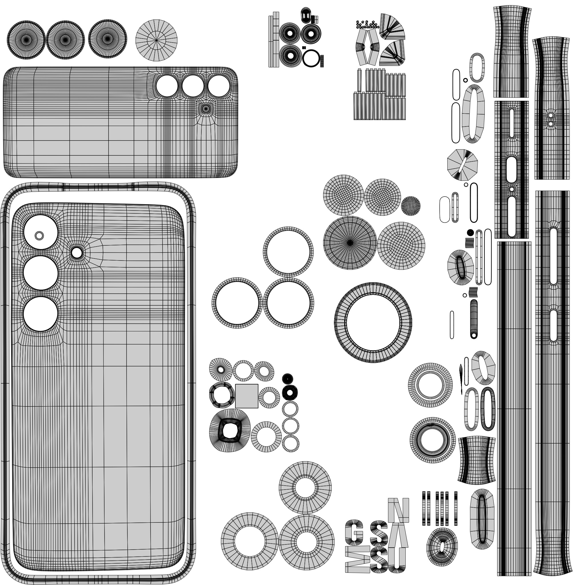 Coralred Samsung Galaxy S25 and S25 Plus 3D model_15