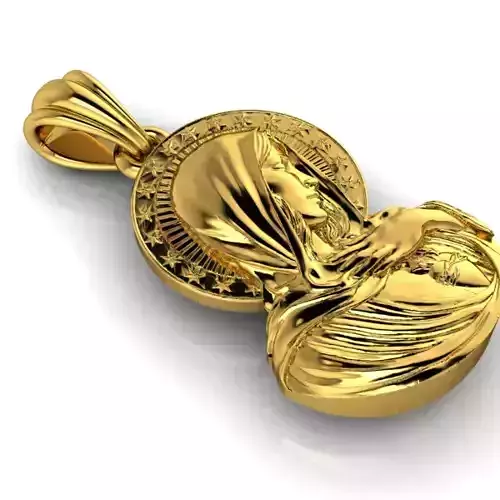  Mother Mary Pendant Guadalupe 