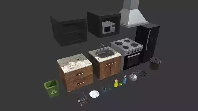 Kitchen assets mini pack