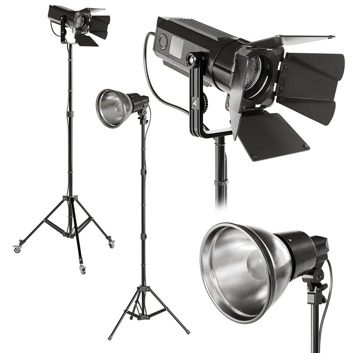 A set of equipment for a photo studio 3D model_4