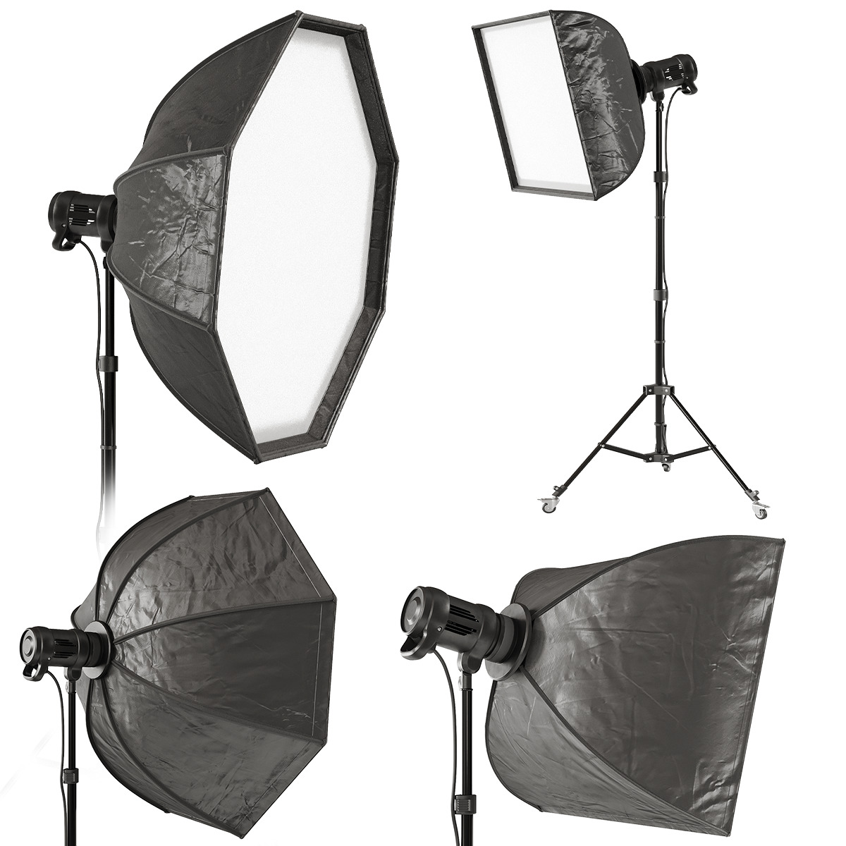A set of equipment for a photo studio 3D model_2
