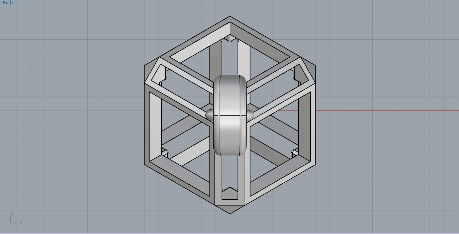 Cube pendant model 769 3D print model_5