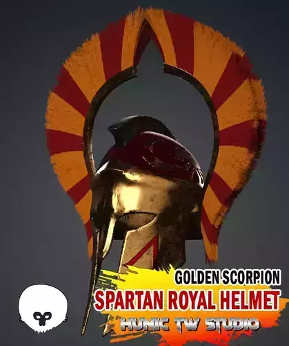 Spartan Royal Helmet v Golden Scorpion