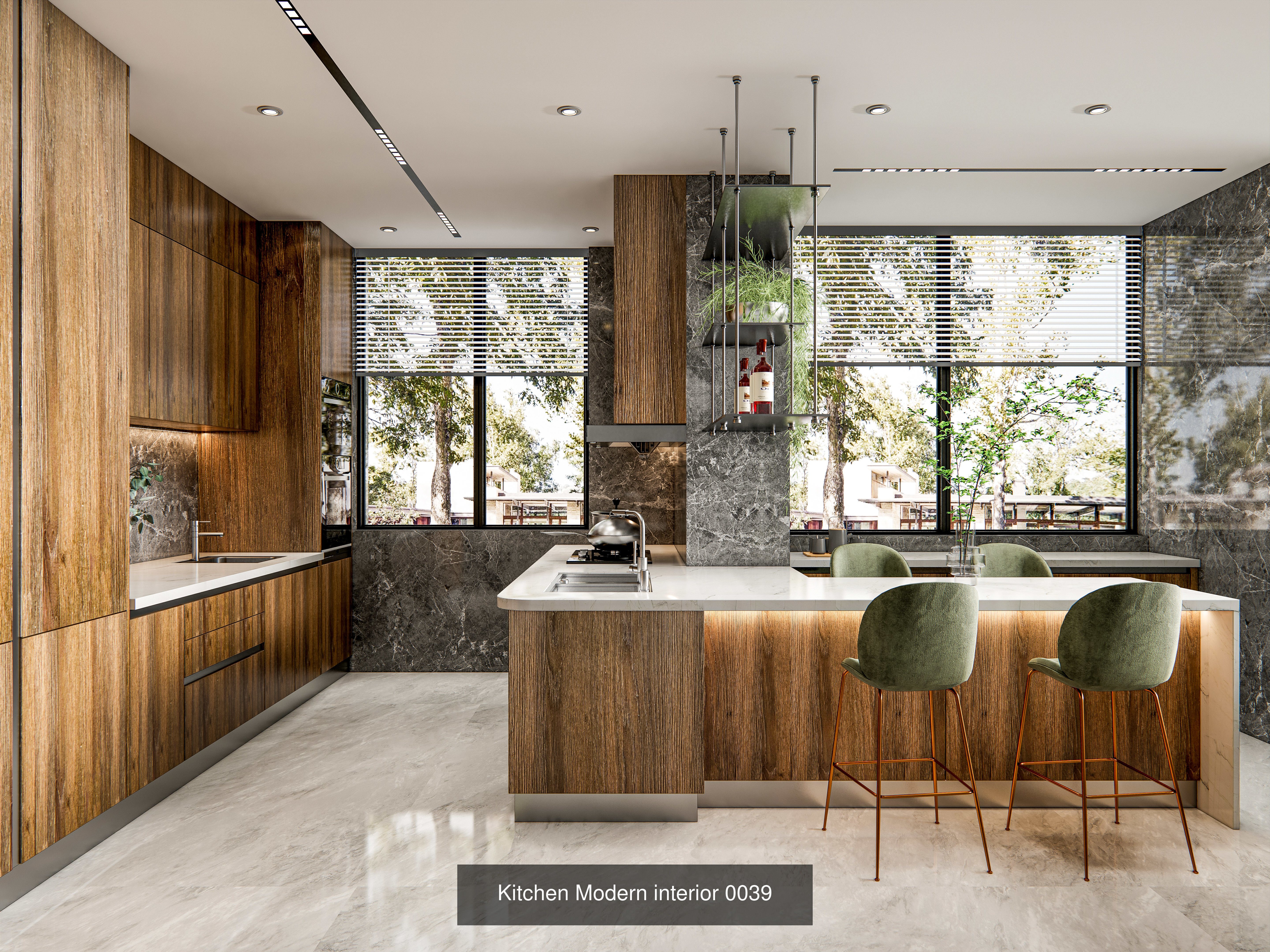 Modern Kitchen Scenes Collection No 2  of 16 Scenes _9