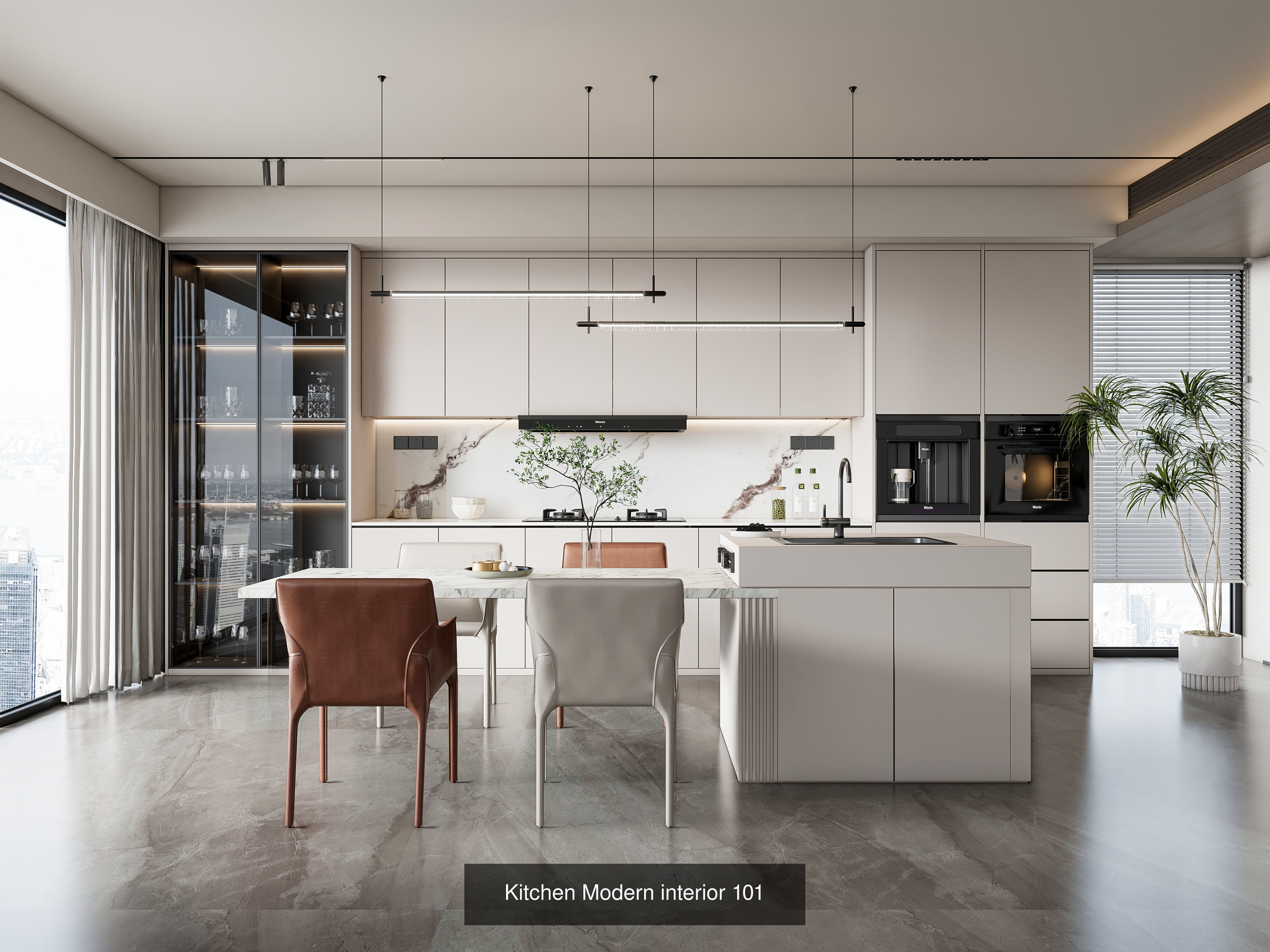 Modern Kitchen Scenes Collection No 2  of 16 Scenes _15