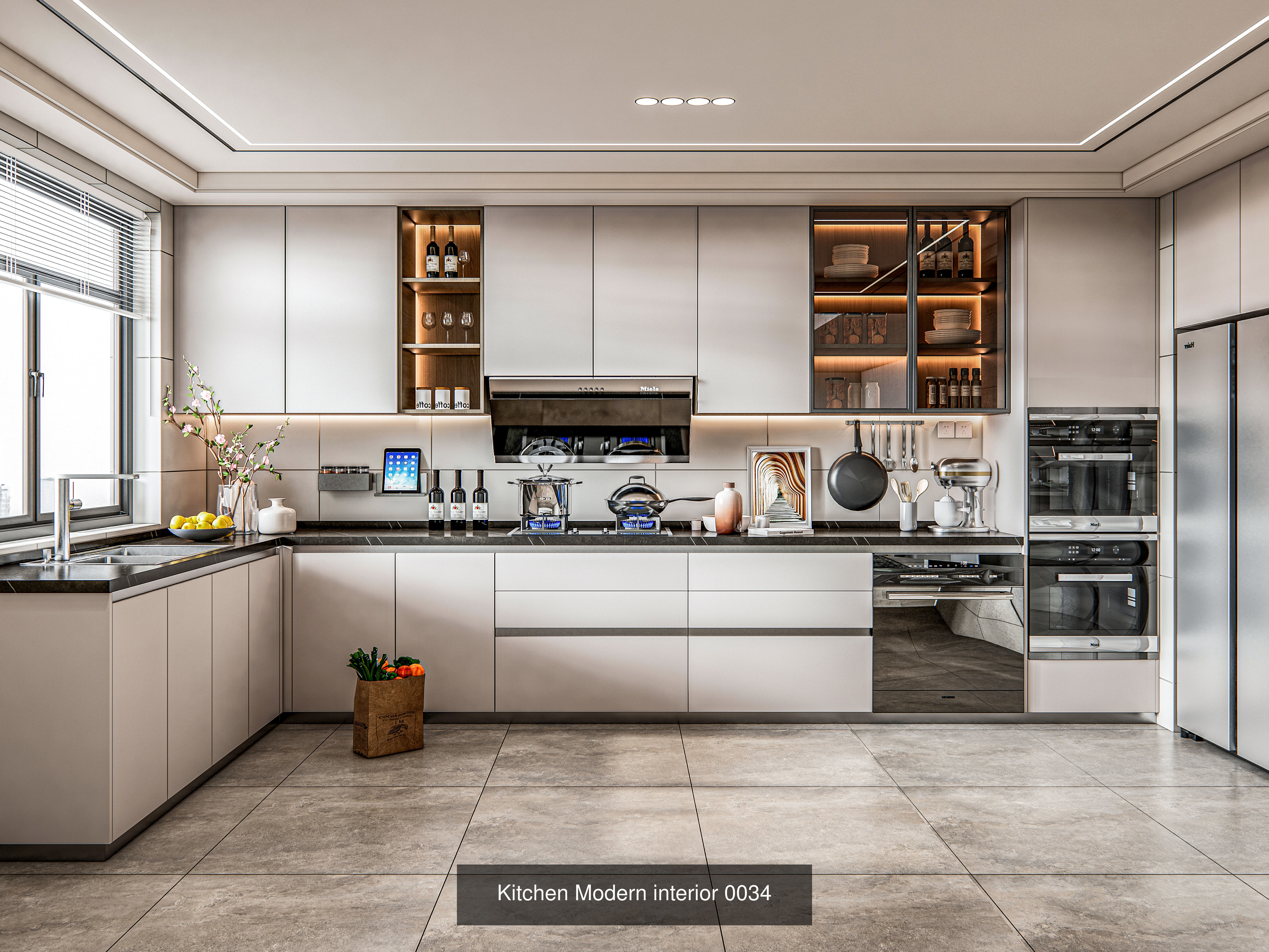 Modern Kitchen Scenes Collection No 2  of 16 Scenes _5