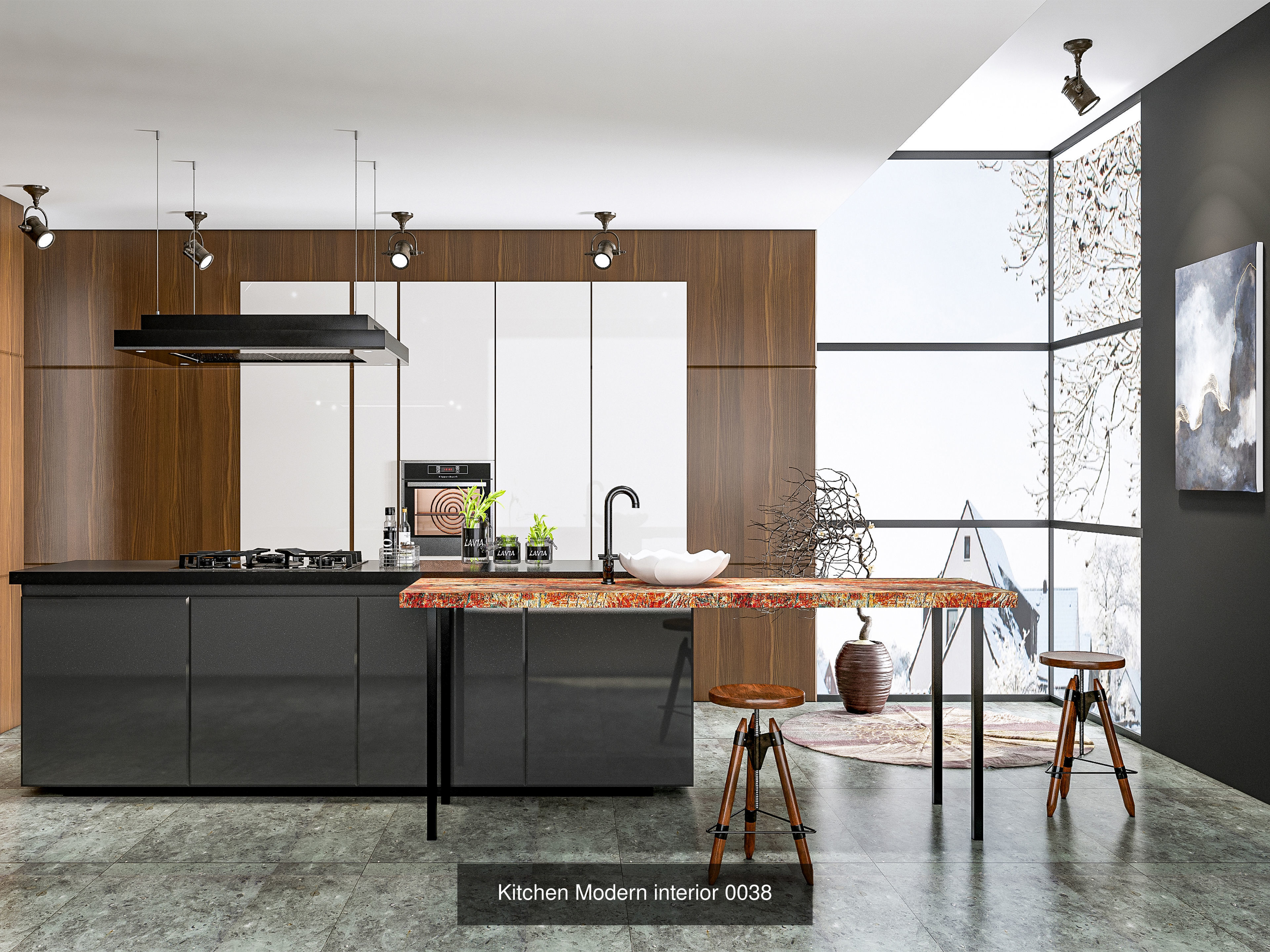 Modern Kitchen Scenes Collection No 2  of 16 Scenes _8