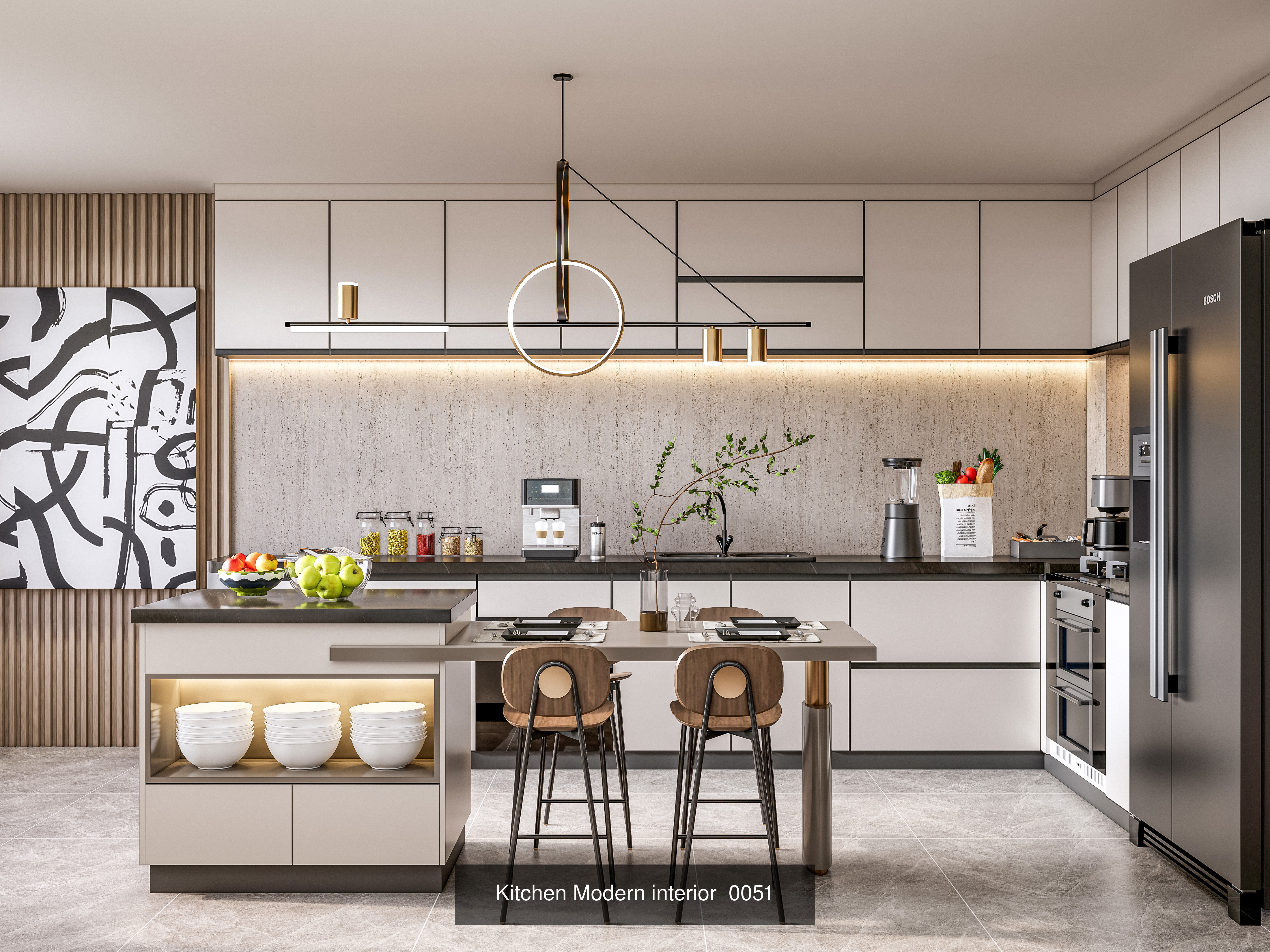 Modern Kitchen Scenes Collection No 2  of 16 Scenes _11