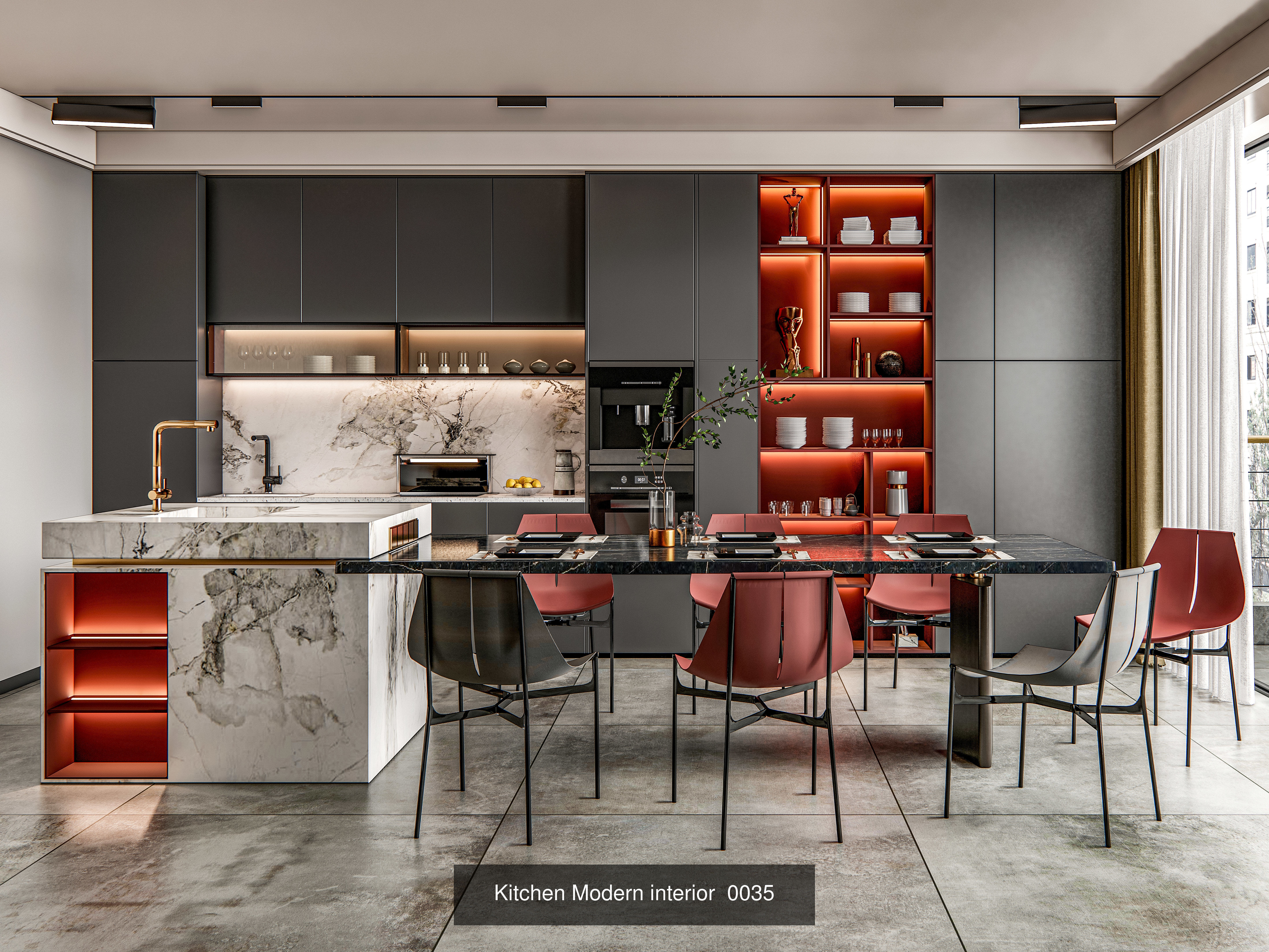 Modern Kitchen Scenes Collection No 2  of 16 Scenes _6