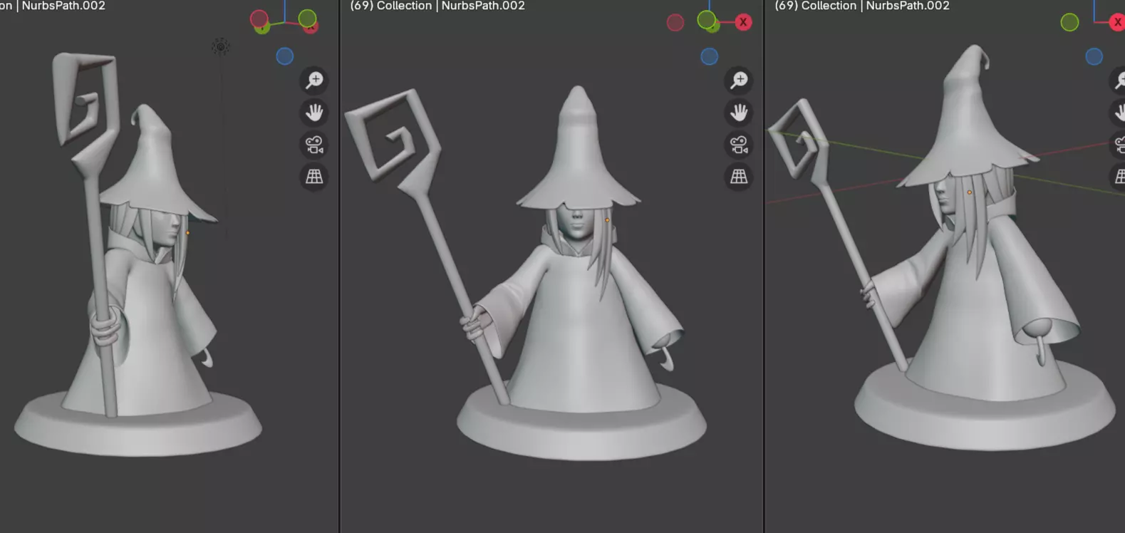 witch model ready for 3d printing Free 3D print model