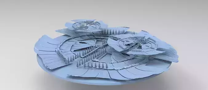 Sci fi Winter research faciality 2 