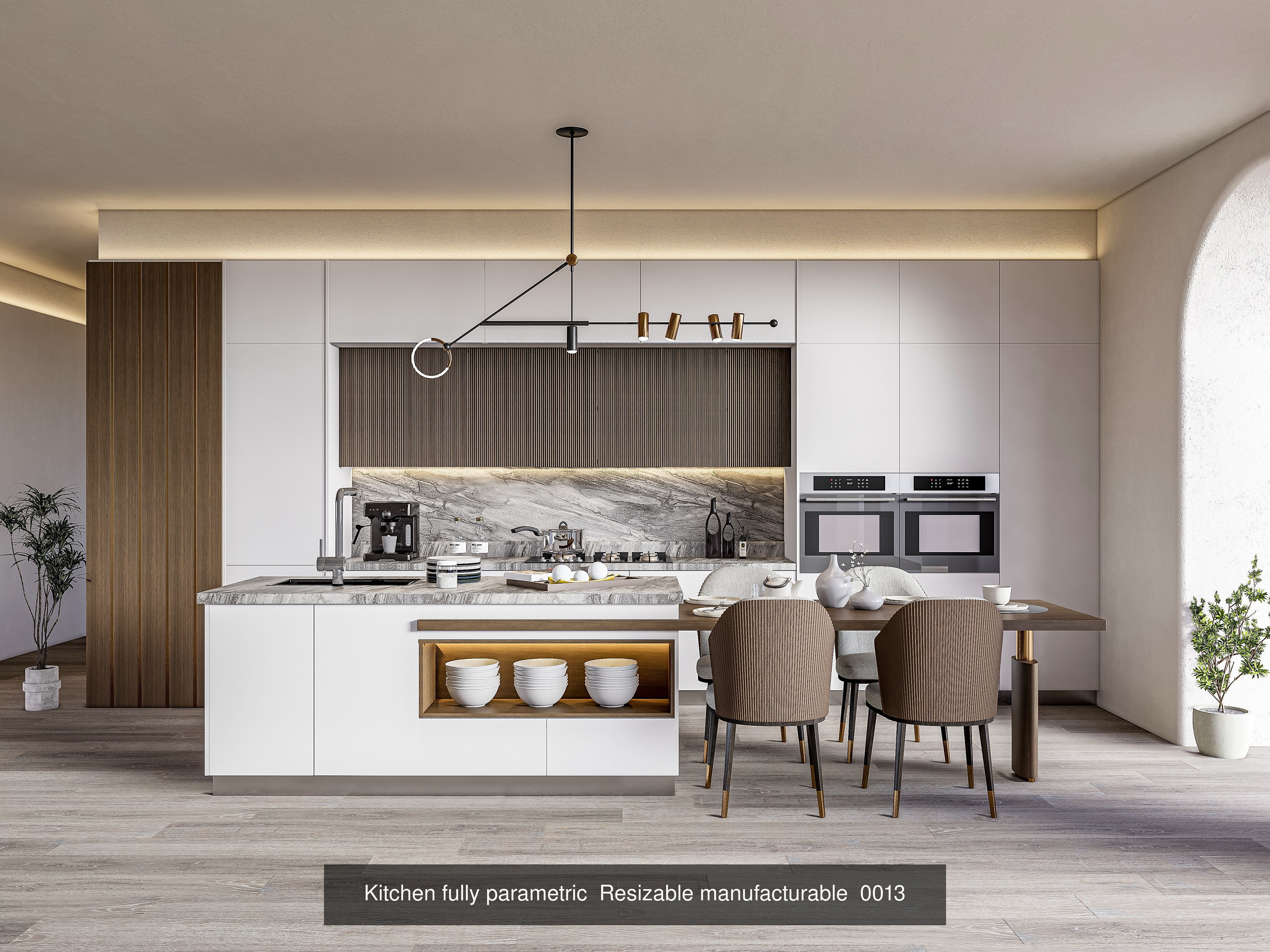 Kitchen parametric Resizable  Collection No 3  of 16 Scenes _20