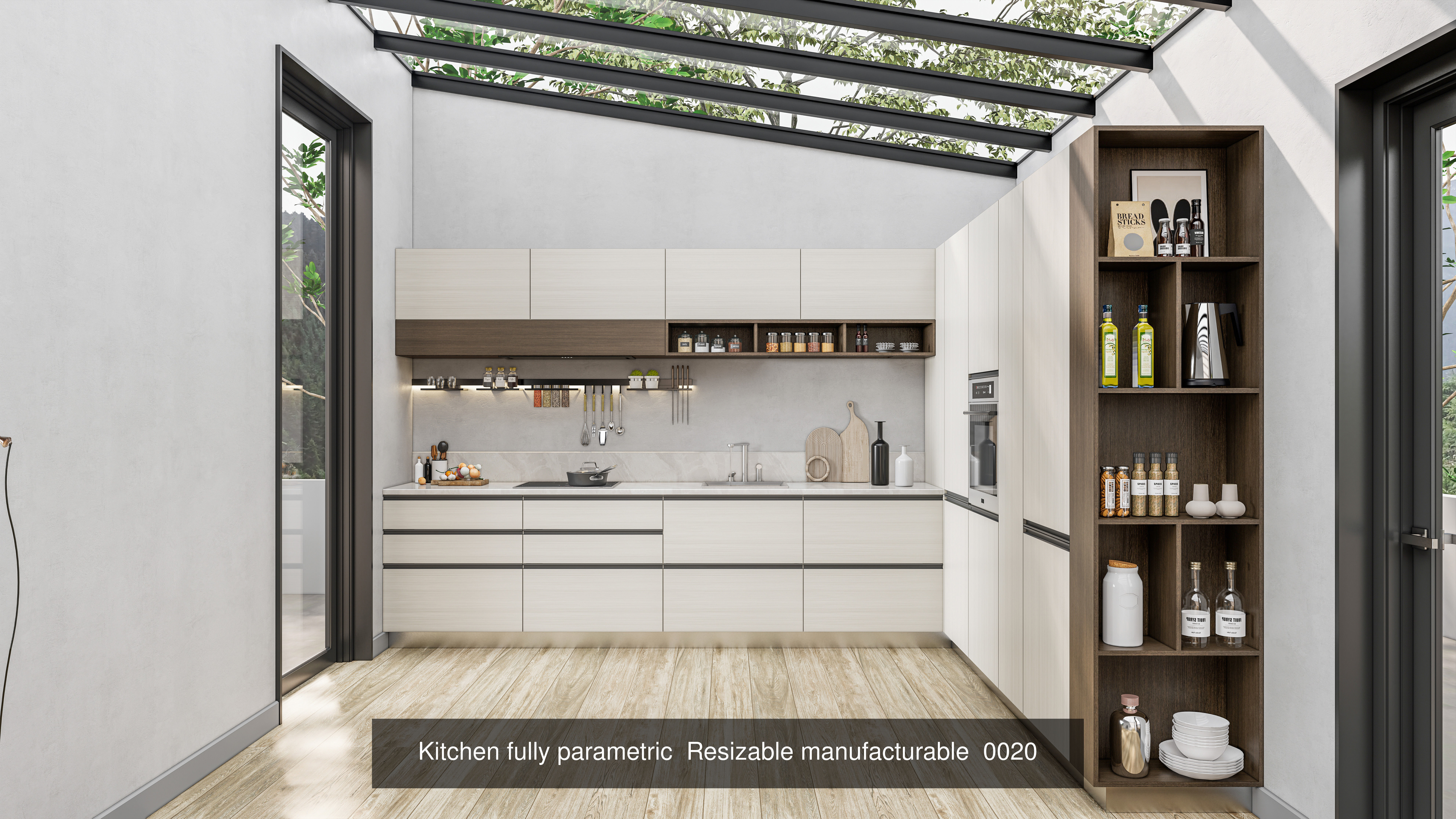 Kitchen parametric Resizable  Collection No 3  of 16 Scenes _32