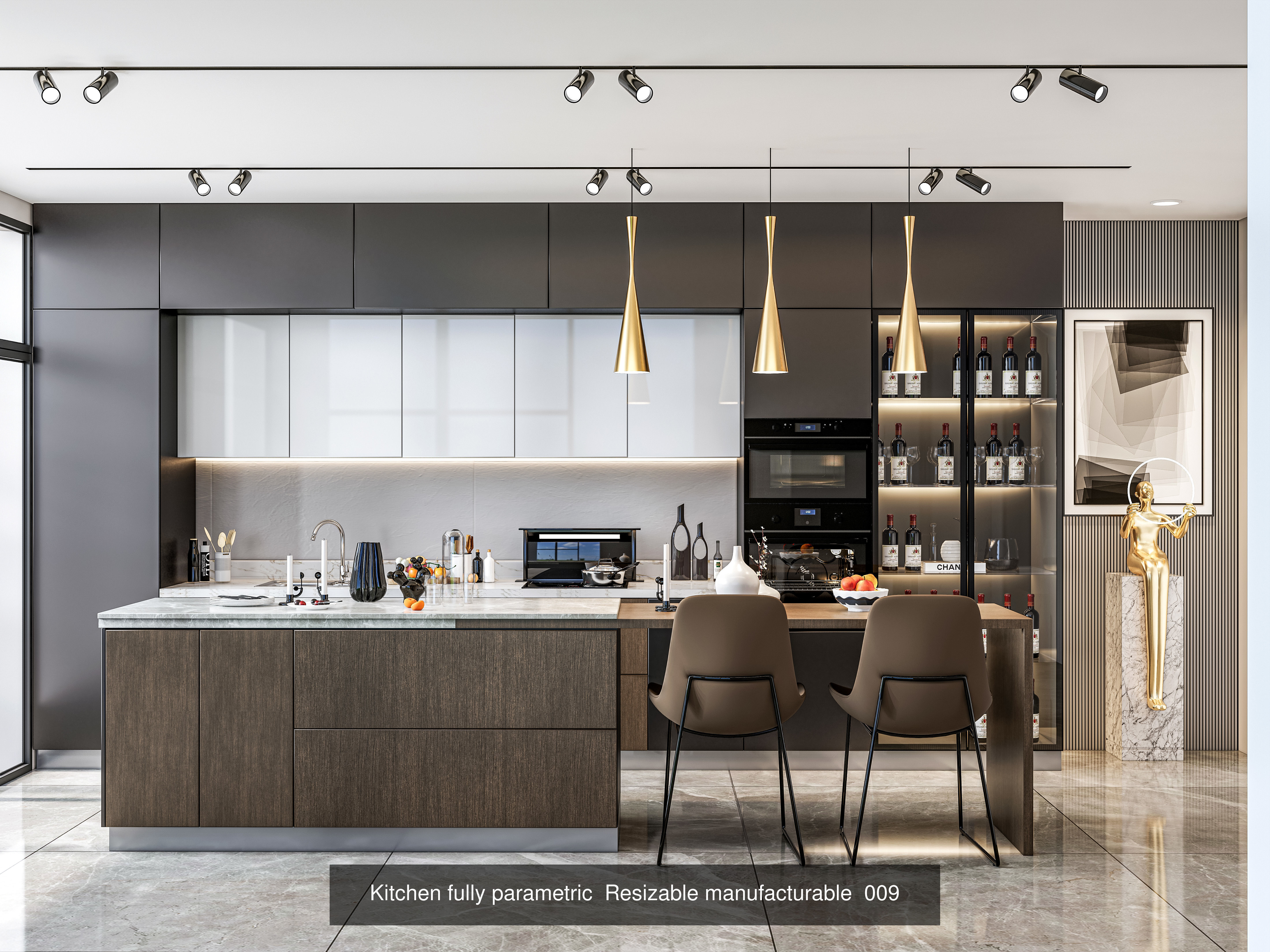 Kitchen parametric Resizable  Collection No 3  of 16 Scenes _17