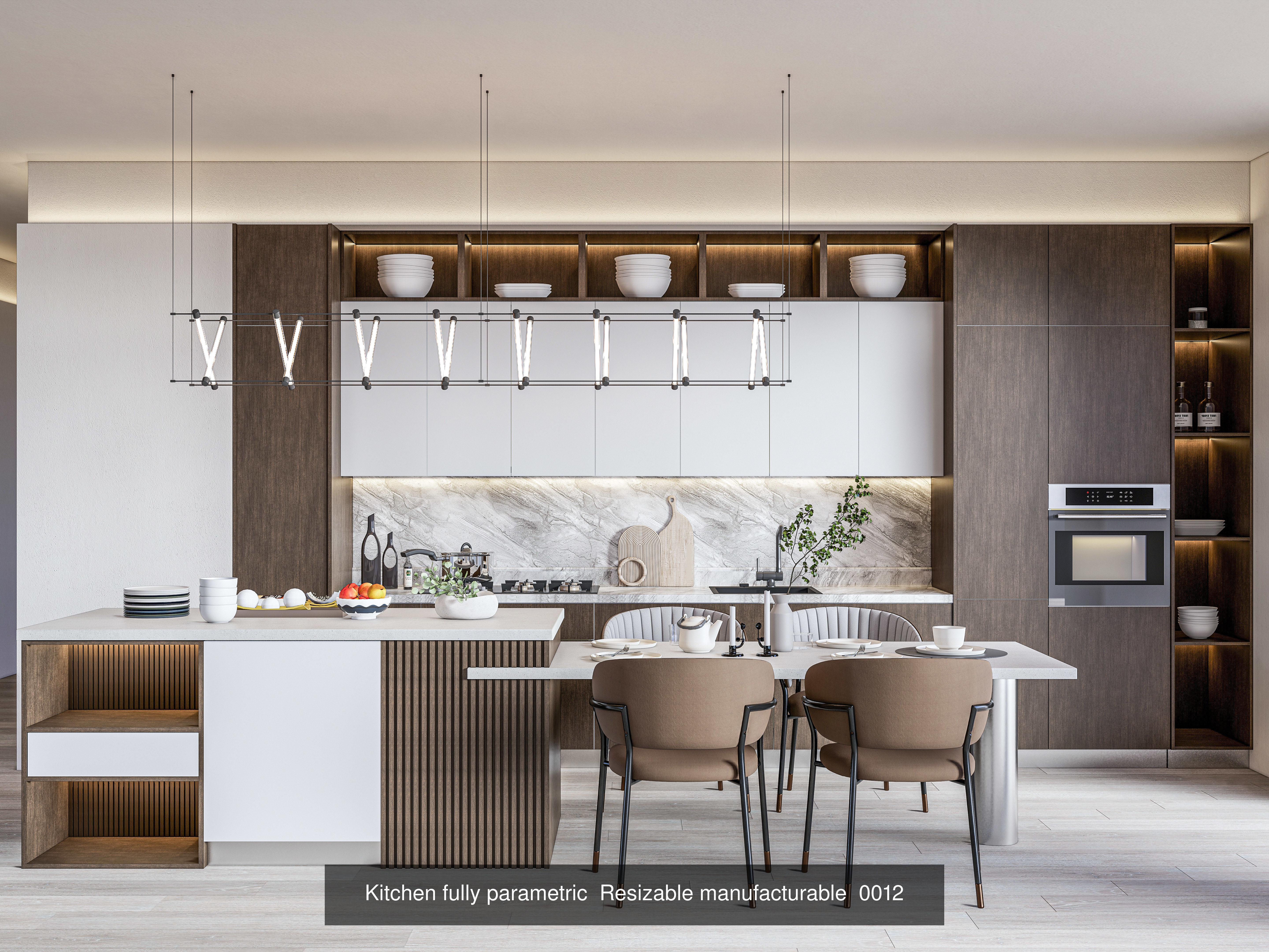 Kitchen parametric Resizable  Collection No 3  of 16 Scenes _18