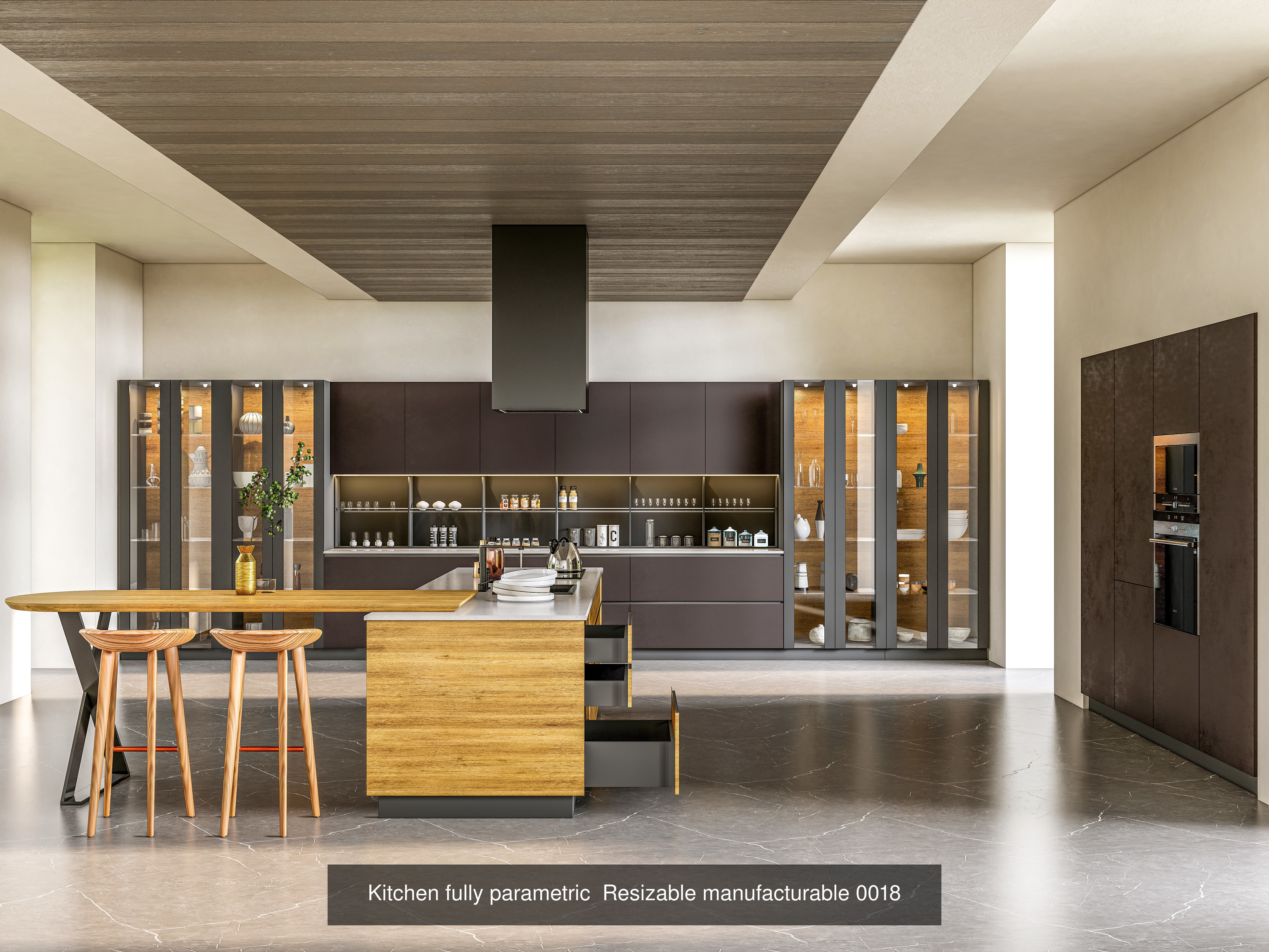 Kitchen parametric Resizable  Collection No 3  of 16 Scenes _29