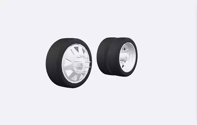 American force dually wheel and tire Free 3D model