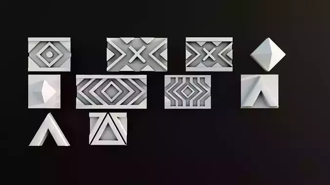 Ornament Pack Vol 32 - Medieval Art Deco Modern