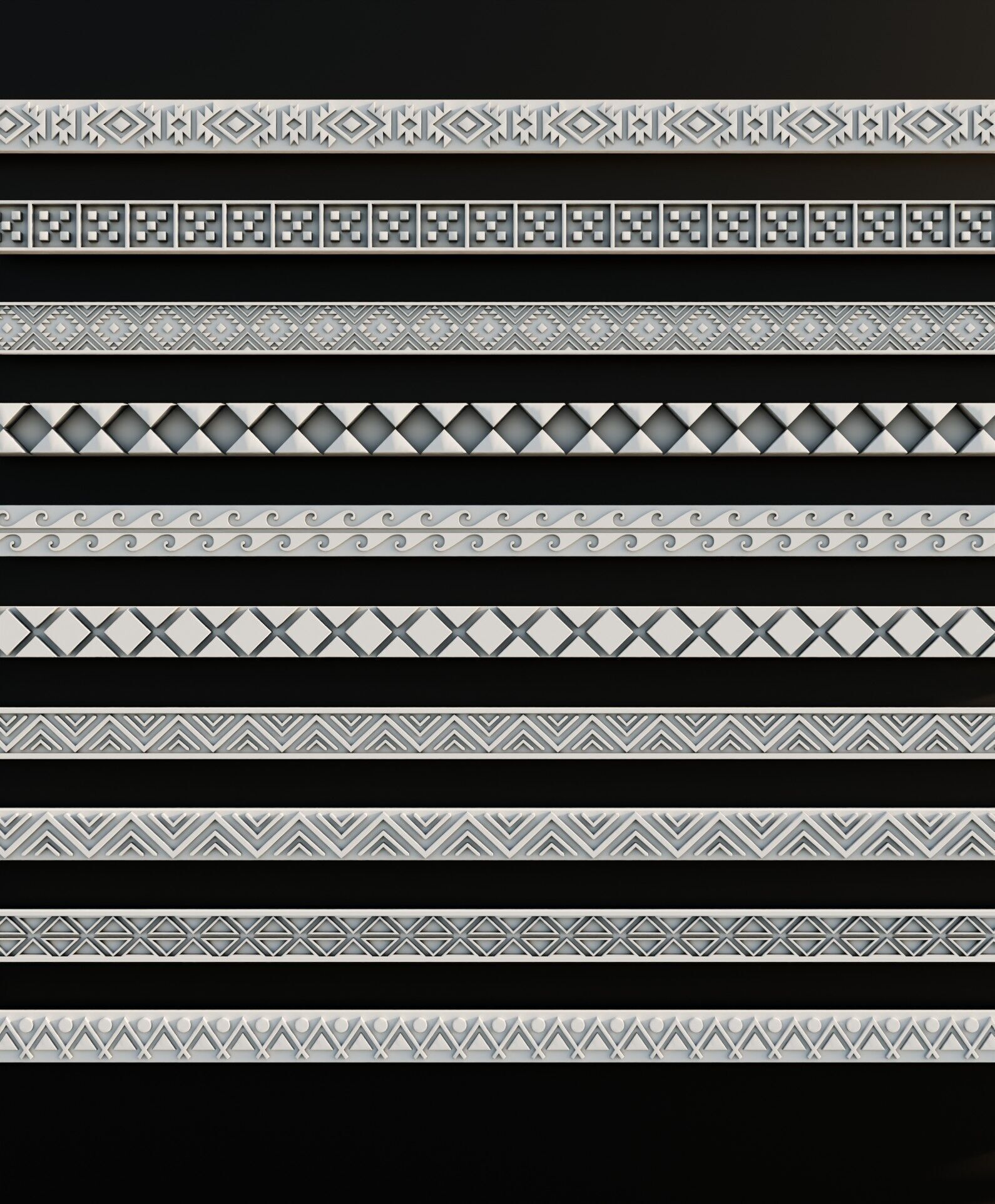 Ornament Pack Vol 30 - Modern Ancient Greece Modern 3D model_2