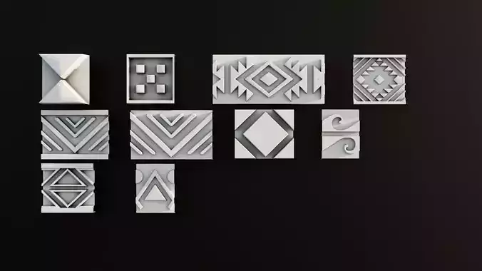 Ornament Pack Vol 30 - Modern Ancient Greece Modern