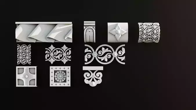 Ornament Pack Vol 28 - Gothic Egyptian Persian