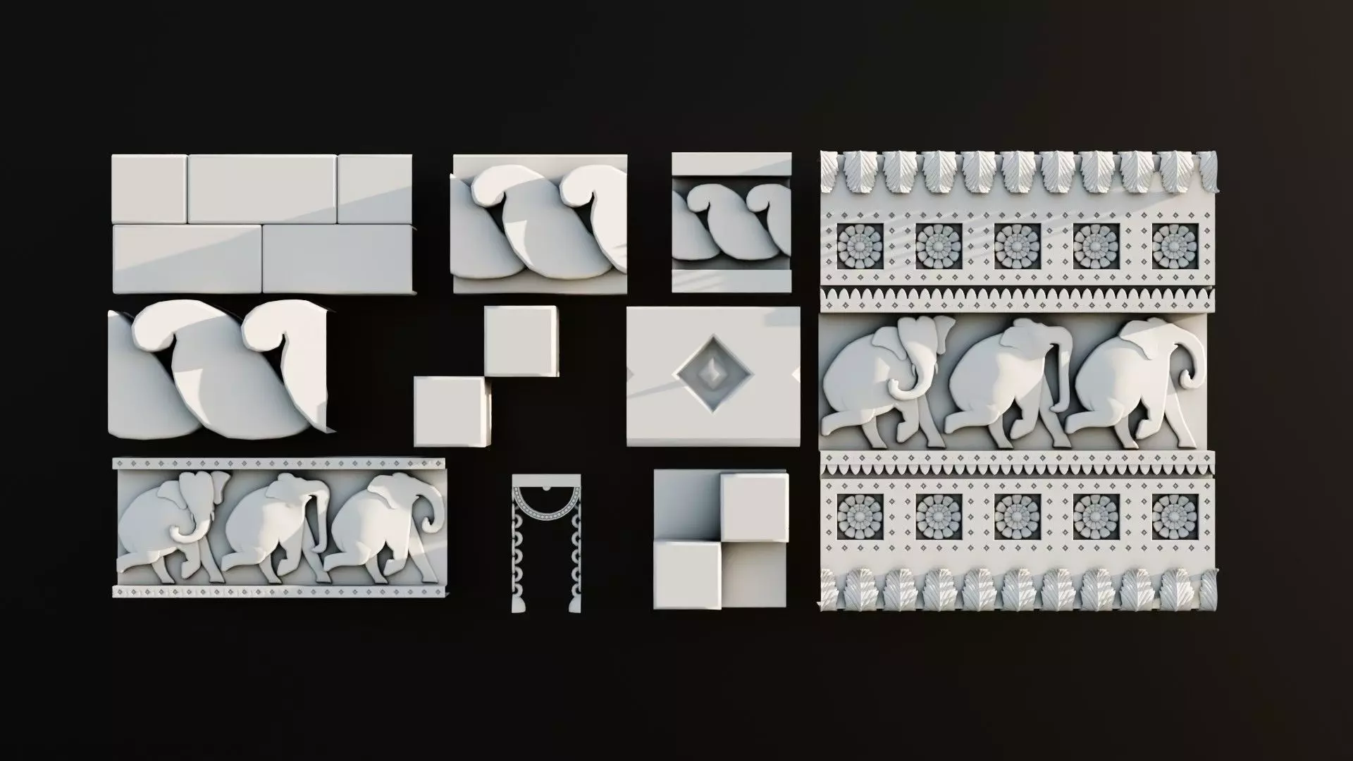 Ornament Pack Vol 27 - Indian Persian 3D model_0