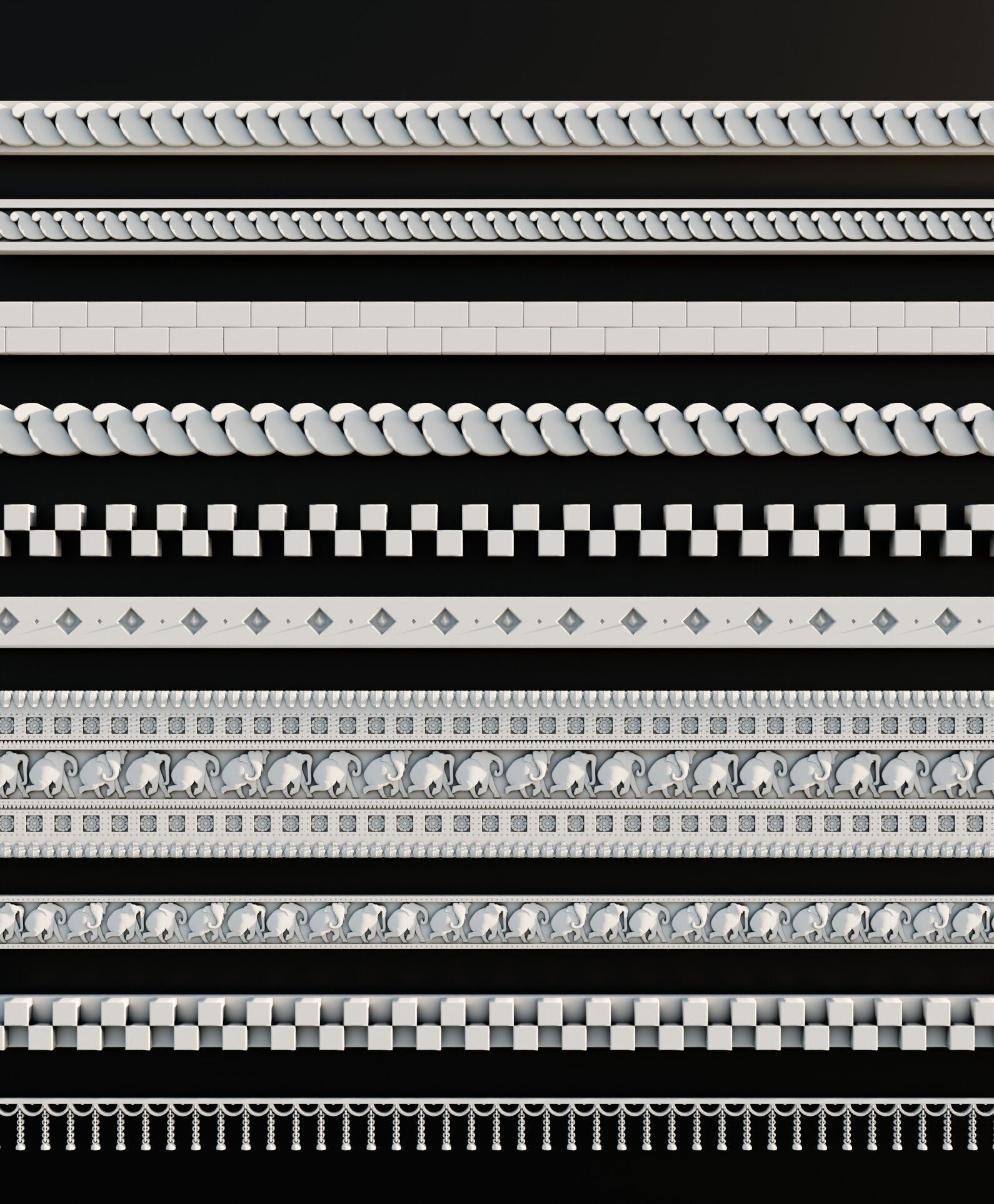 Ornament Pack Vol 27 - Indian Persian 3D model_2