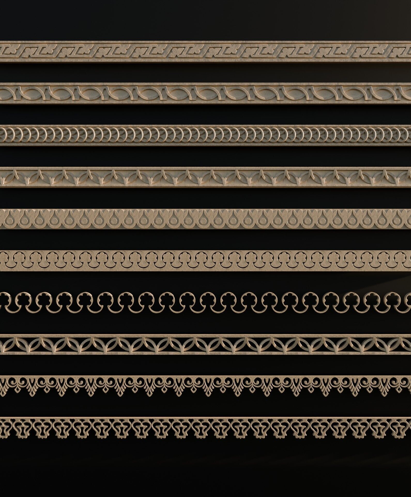 Ornament Pack Vol 24 - Renaissance Gothic Medieval 3D model_1