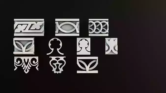 Ornament Pack Vol 24 - Renaissance Gothic Medieval