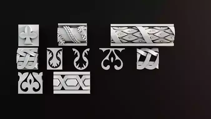 Ornament Pack Vol 23 - Islamic Medieval Gothic