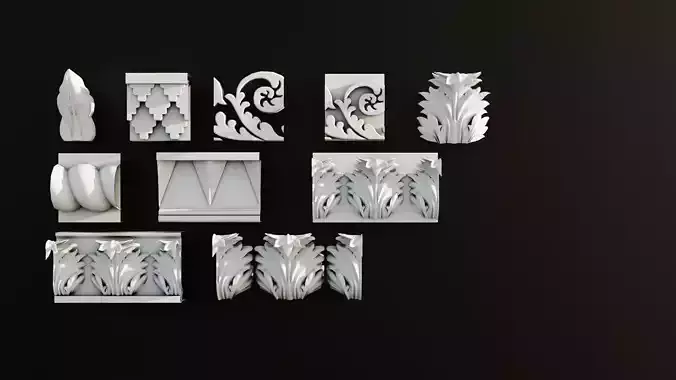 Ornament Pack Vol 22 - Baroque Neoclassicism Antique