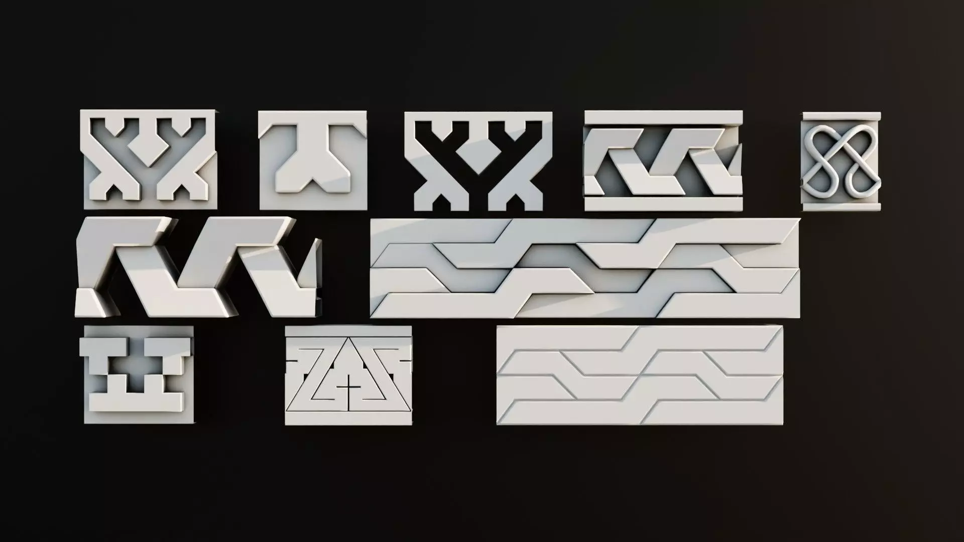 Ornament Pack Vol 20 - Medieval Gothic Romanesque 3D model_0