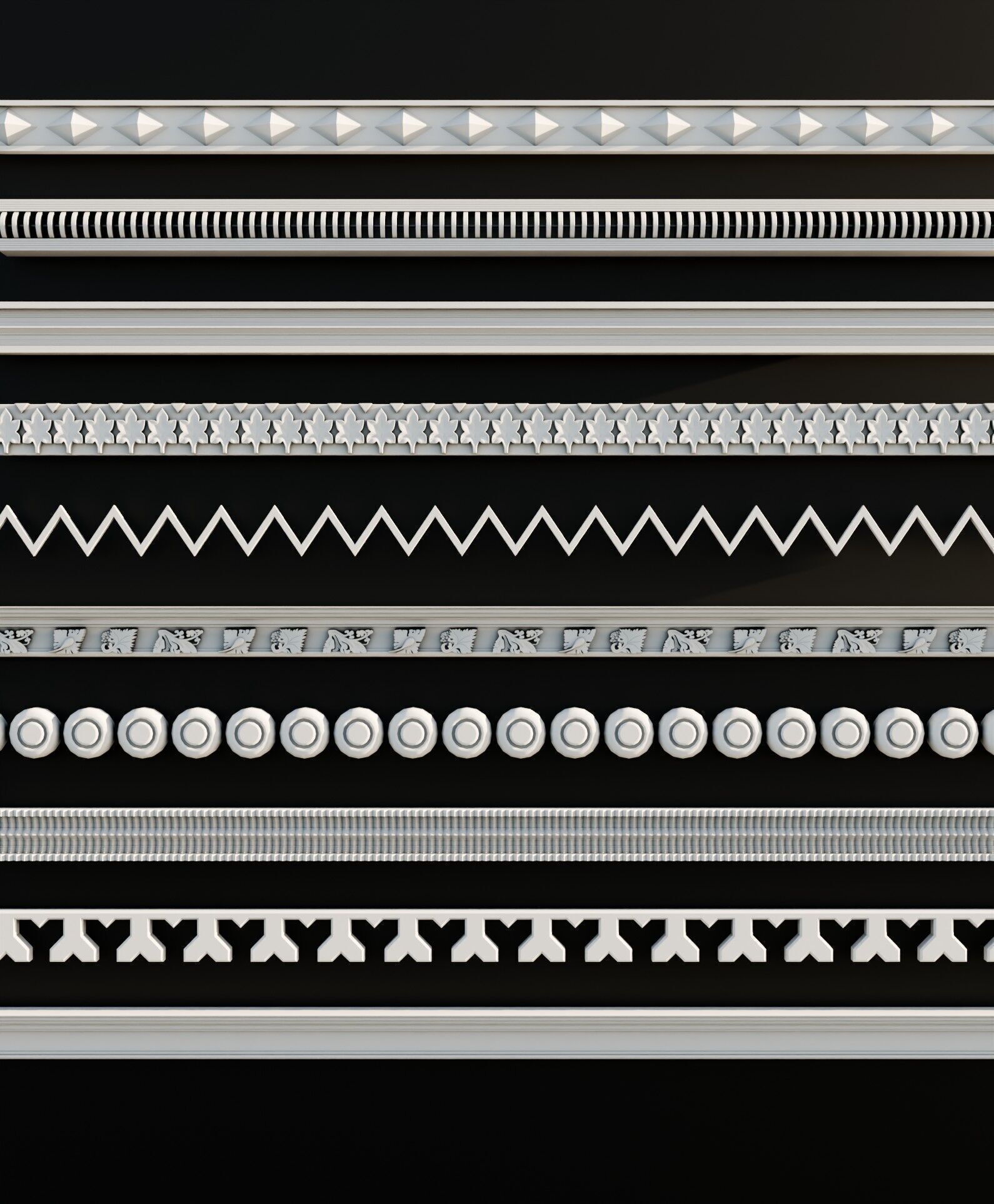 Ornament Pack Vol 19 - Medieval Gothic Romanesque Baroque 3D model_2