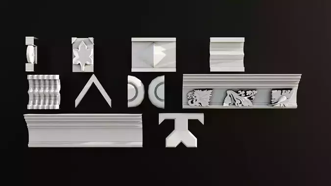 Ornament Pack Vol 19 - Medieval Gothic Romanesque Baroque